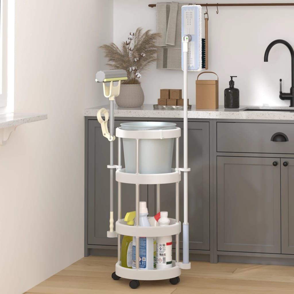 VidaXL Reinigungswagen aluminium