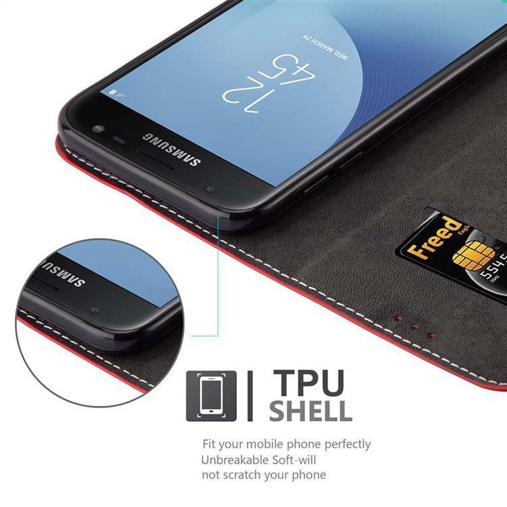 Cadorabo Hülle für Samsung Galaxy J3 2017 Magnetverschluss, Standfunktion