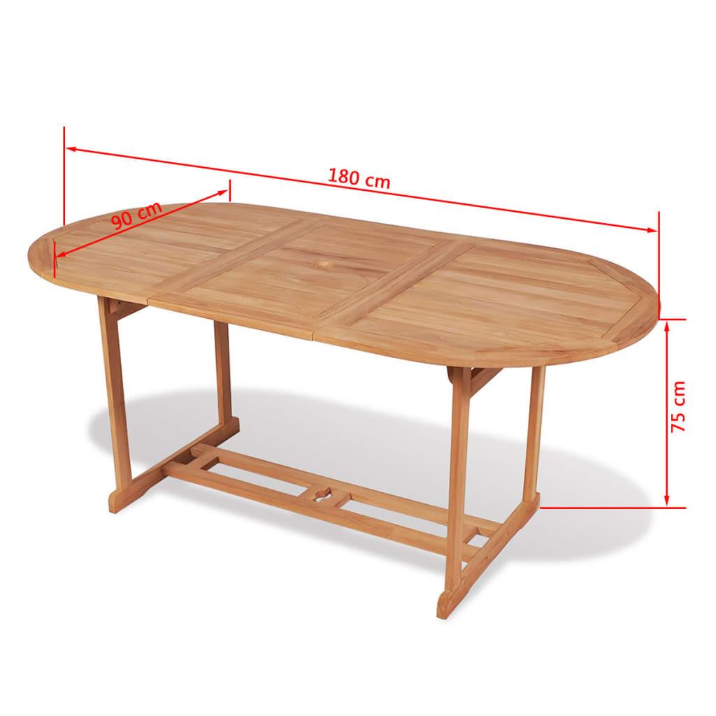 VidaXL Essgruppe teak