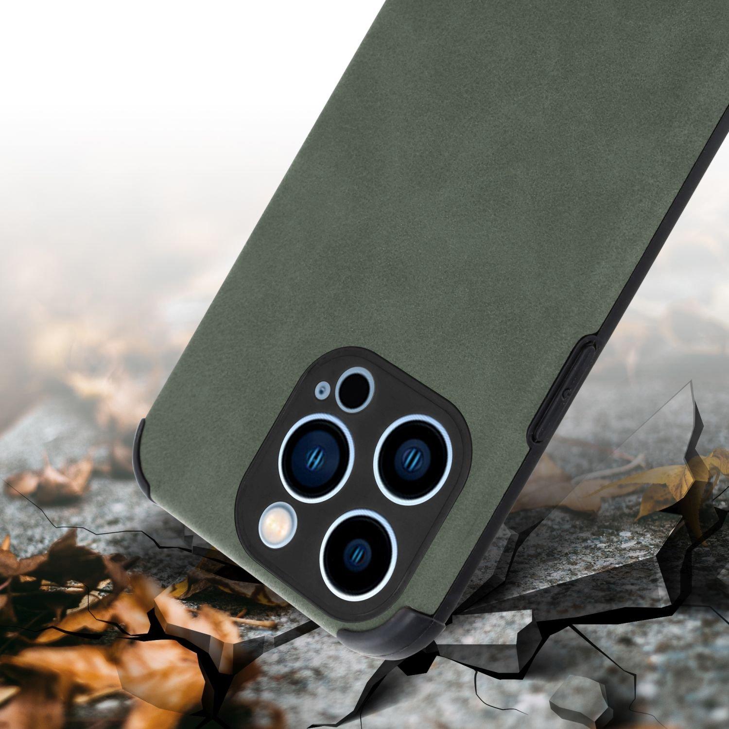 Cadorabo Hülle für Apple iPhone 12 PRO mit Kunst-Wildleder Rückseite