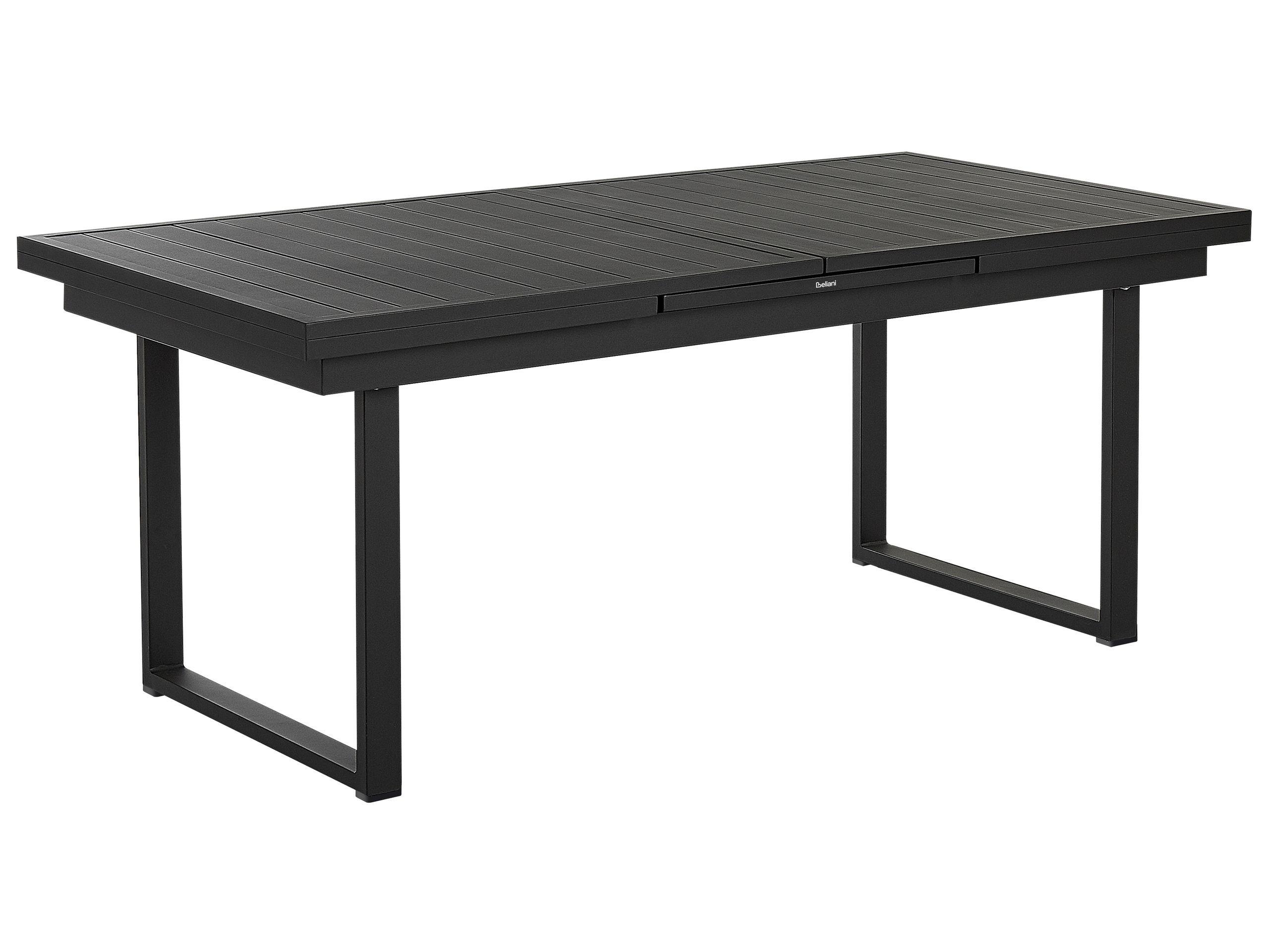 Beliani Garten-Essgruppe für 6 Personen aus Aluminium Modern VALCANETTO/TAVIANO