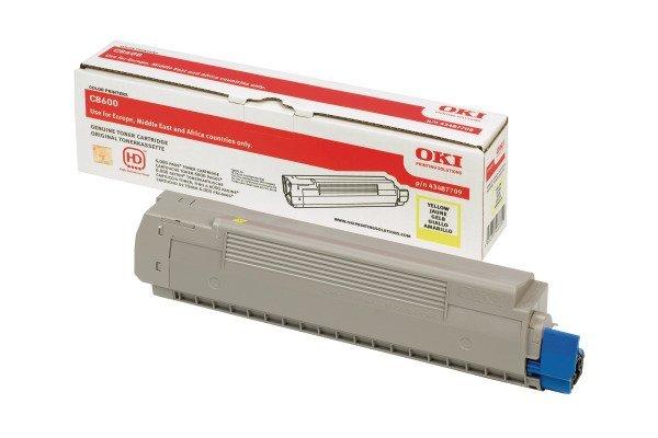 OKI OKI Toner yellow 43487709 C8600 6000 Seiten