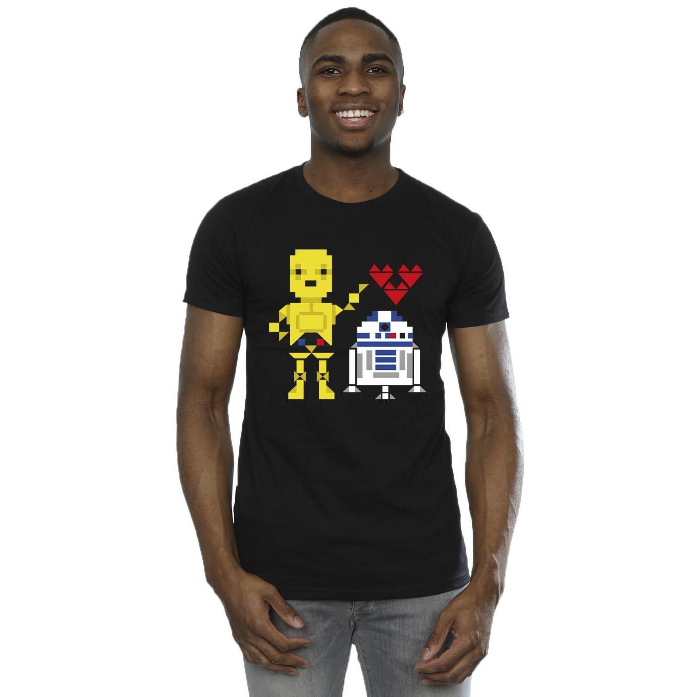 STAR WARS Star Wars Pixelated Droids Grafikdruck T-Shirt
