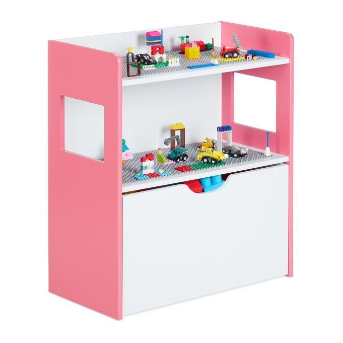 Northix Kinderregal mit Bausteinplatten