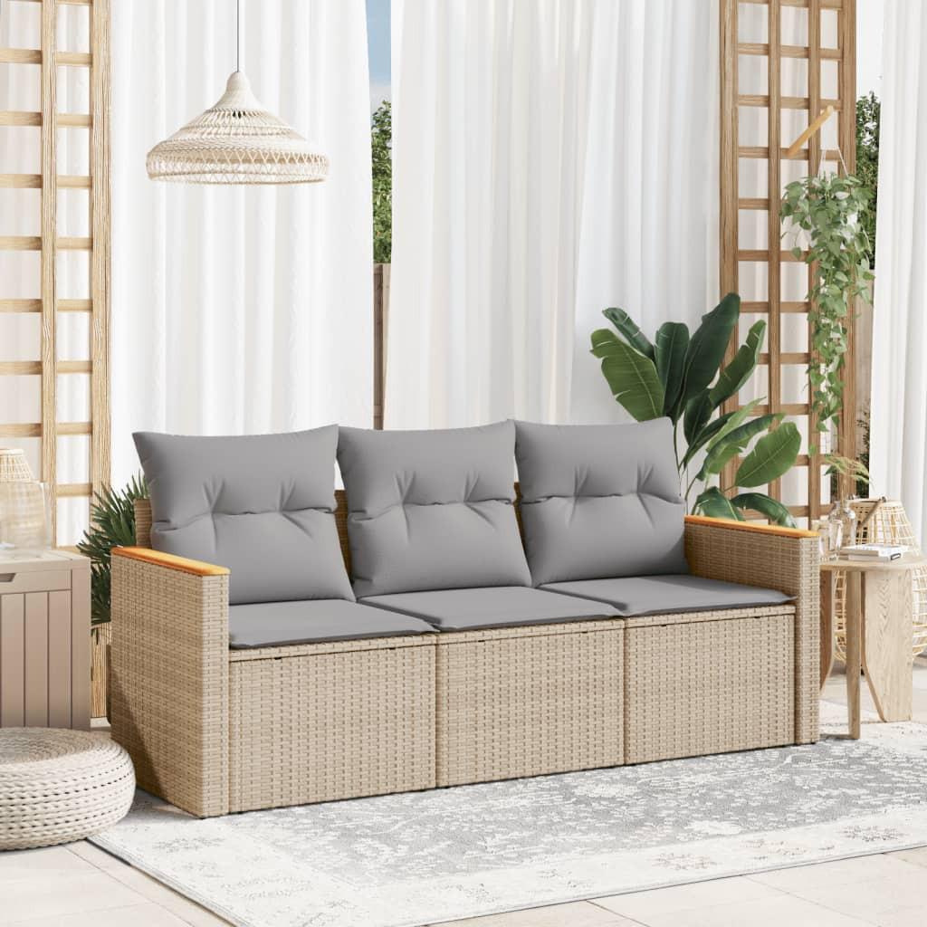 VidaXL Garten sofagarnitur poly-rattan