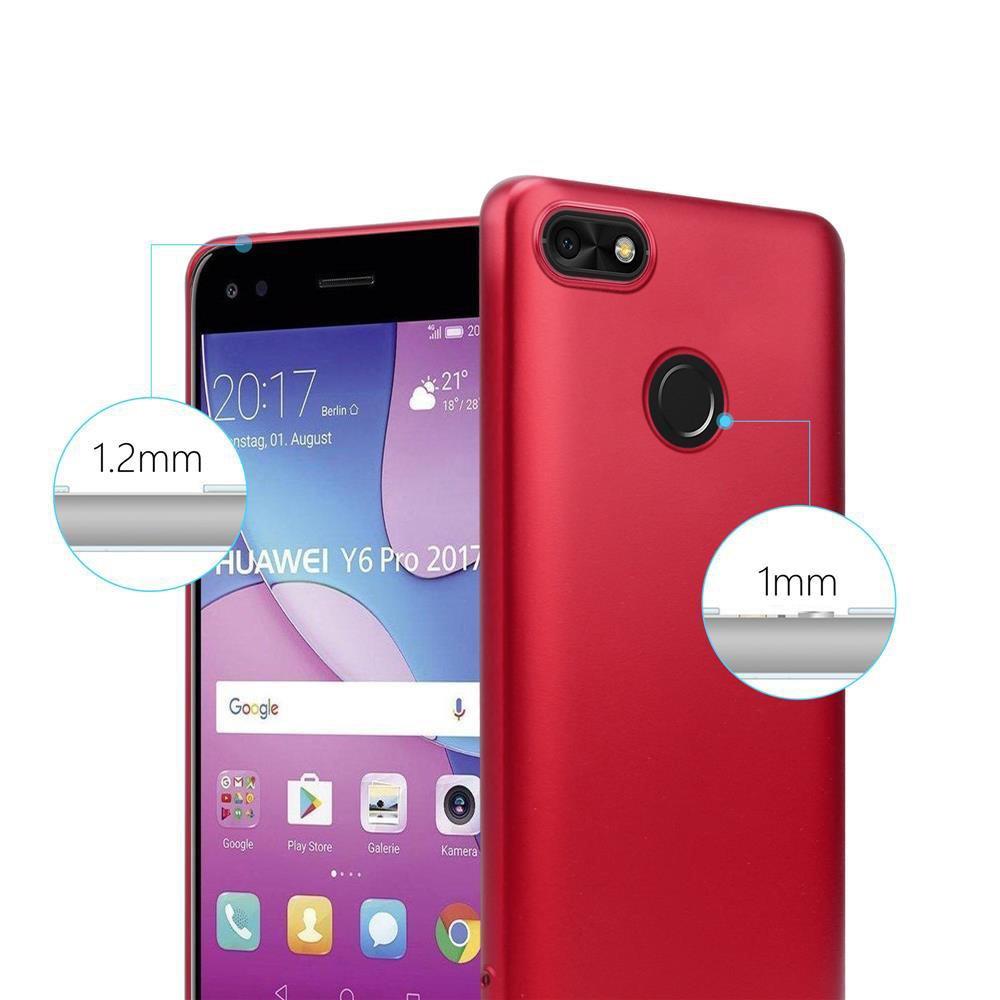 Cadorabo Hülle für Huawei Y6 PRO 2017 TPU Silikon Matt