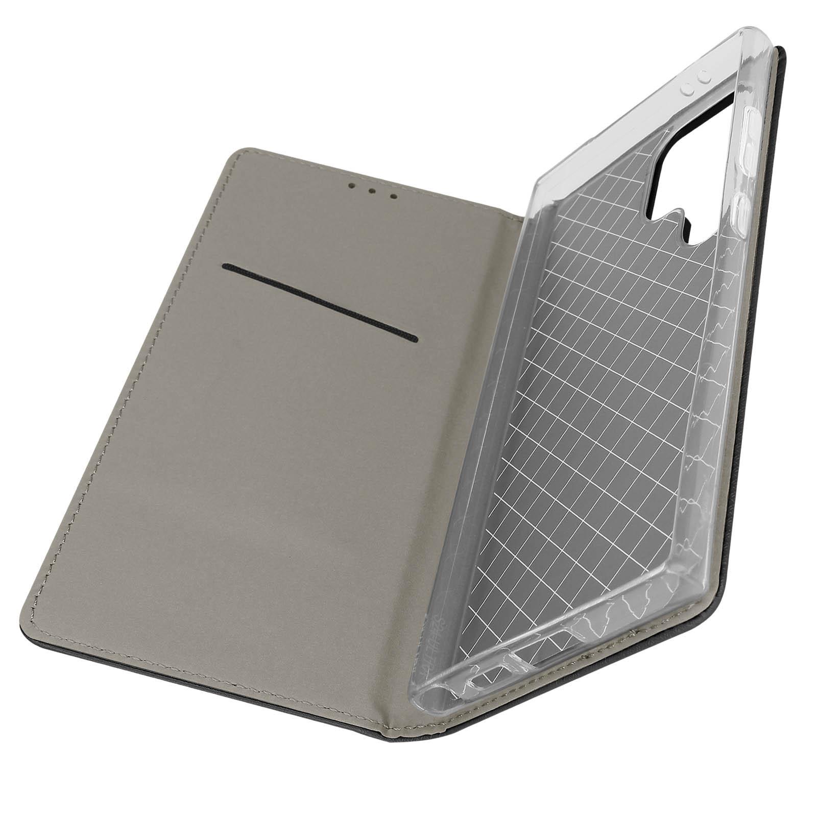 Avizar Samsung S24 Ultra Book Cover Schwarz