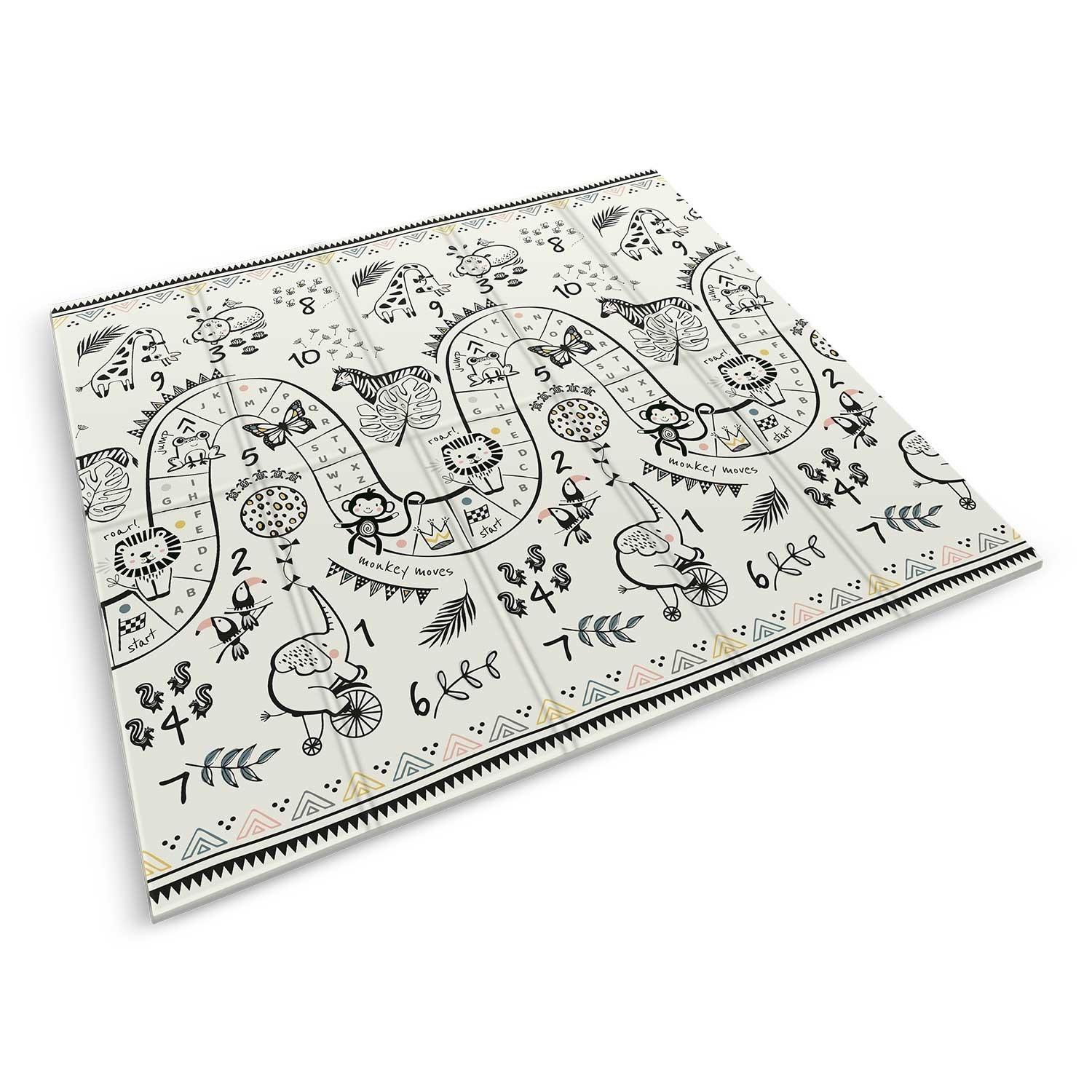 B2X Faltbare Spielmatte 200 x 180 x 1 cm Nukido NK-340 Ocean Safari