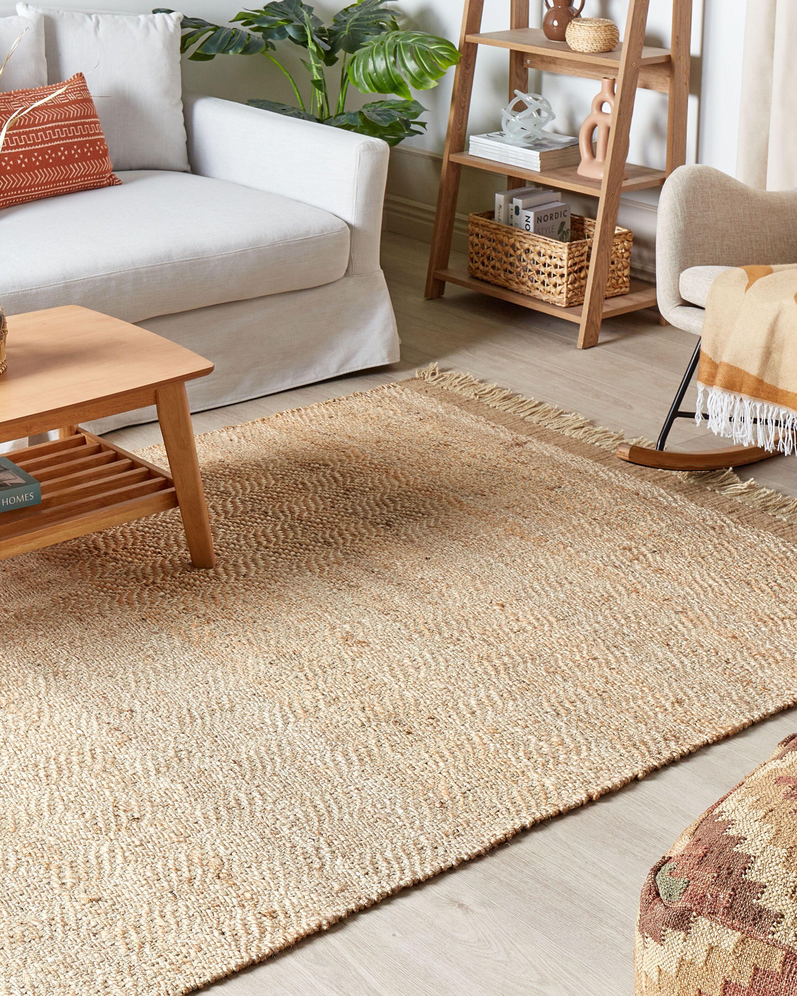 Beliani Teppich aus Jute Boho ABANA