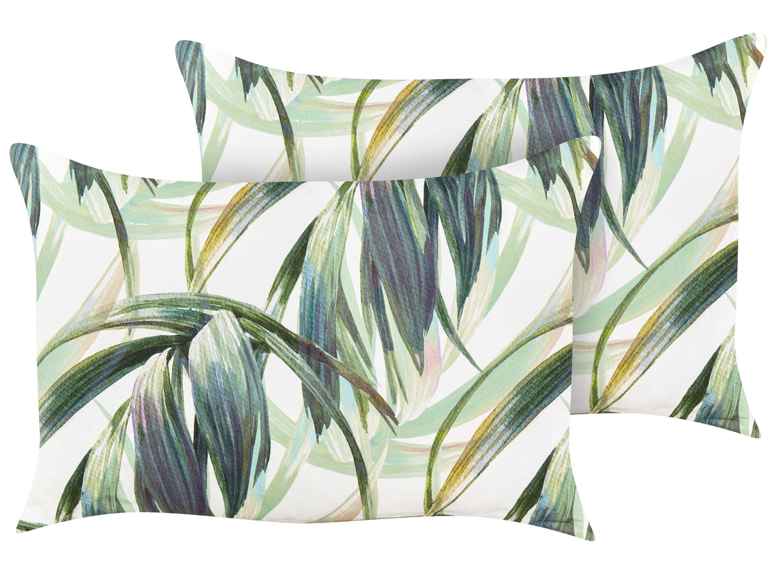 Beliani Gartenkissen 2er Set aus Polyester Modern CALDERINA
