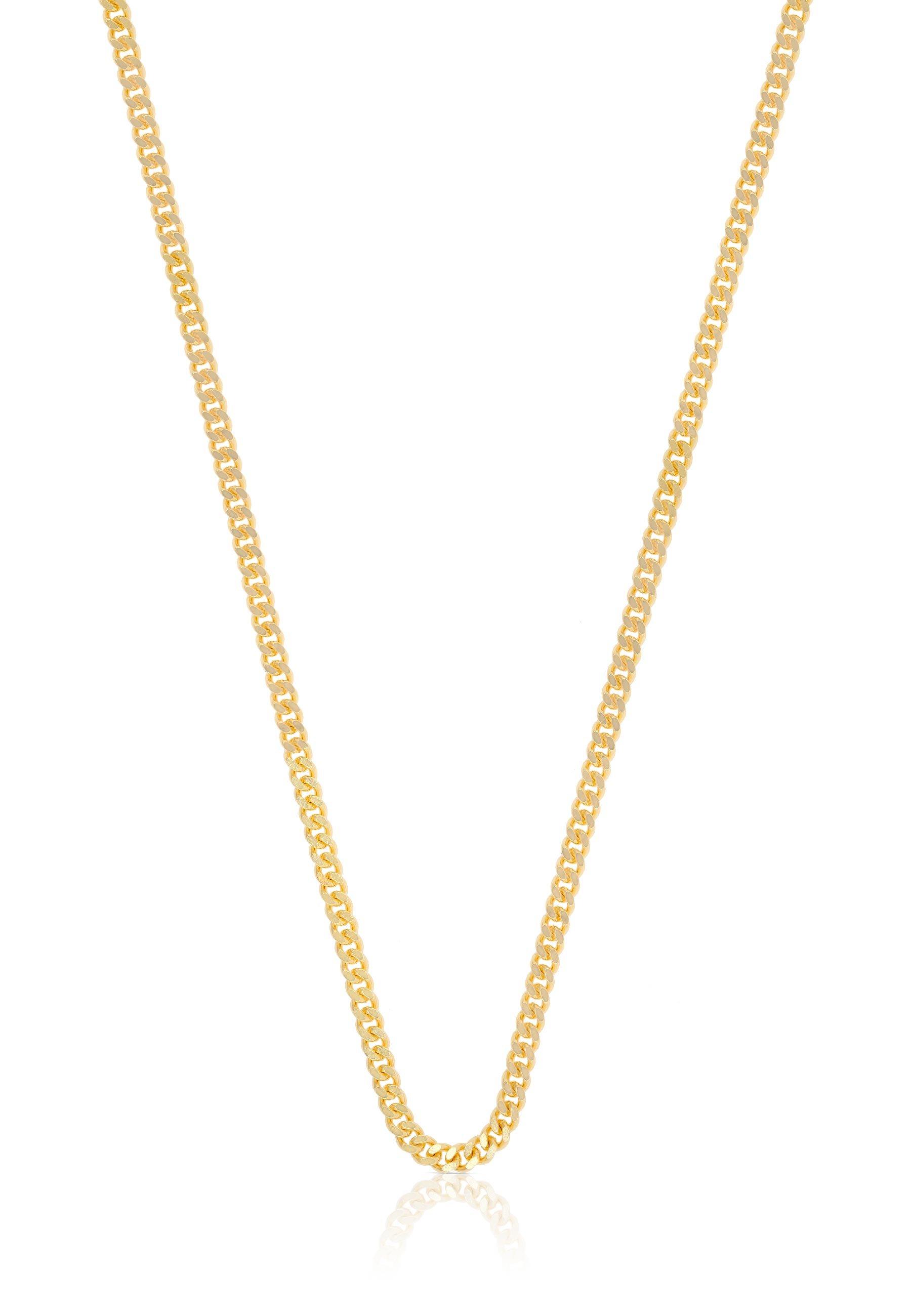 MUAU Schmuck Collier Panzer Gelbgold 750, 1.8mm, 60cm