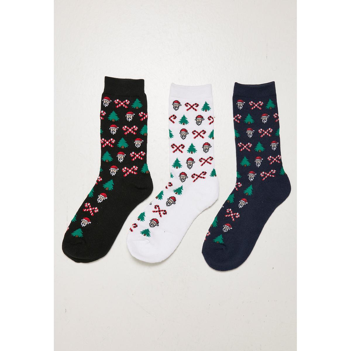 URBAN CLASSICS Socken grumpy santa christmas (x3)