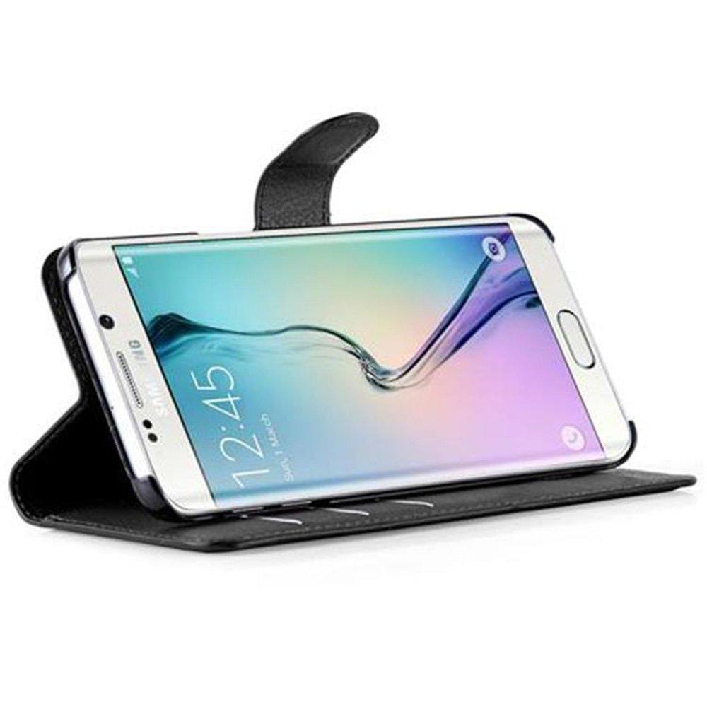 Cadorabo Hülle für Samsung Galaxy S6 EDGE Standfunktion, Kartenfach