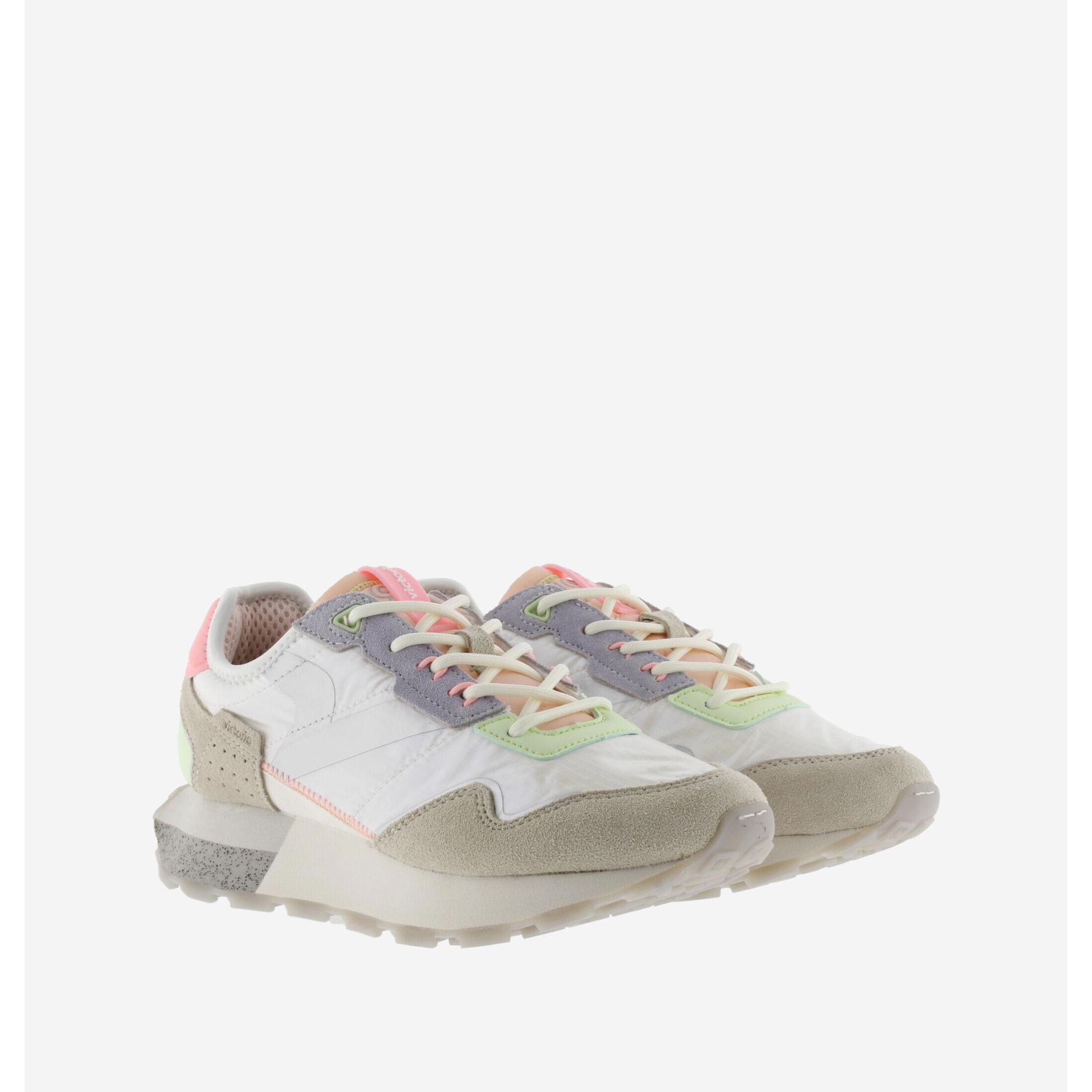 Victoria sneakers aus leder und stoff, damen