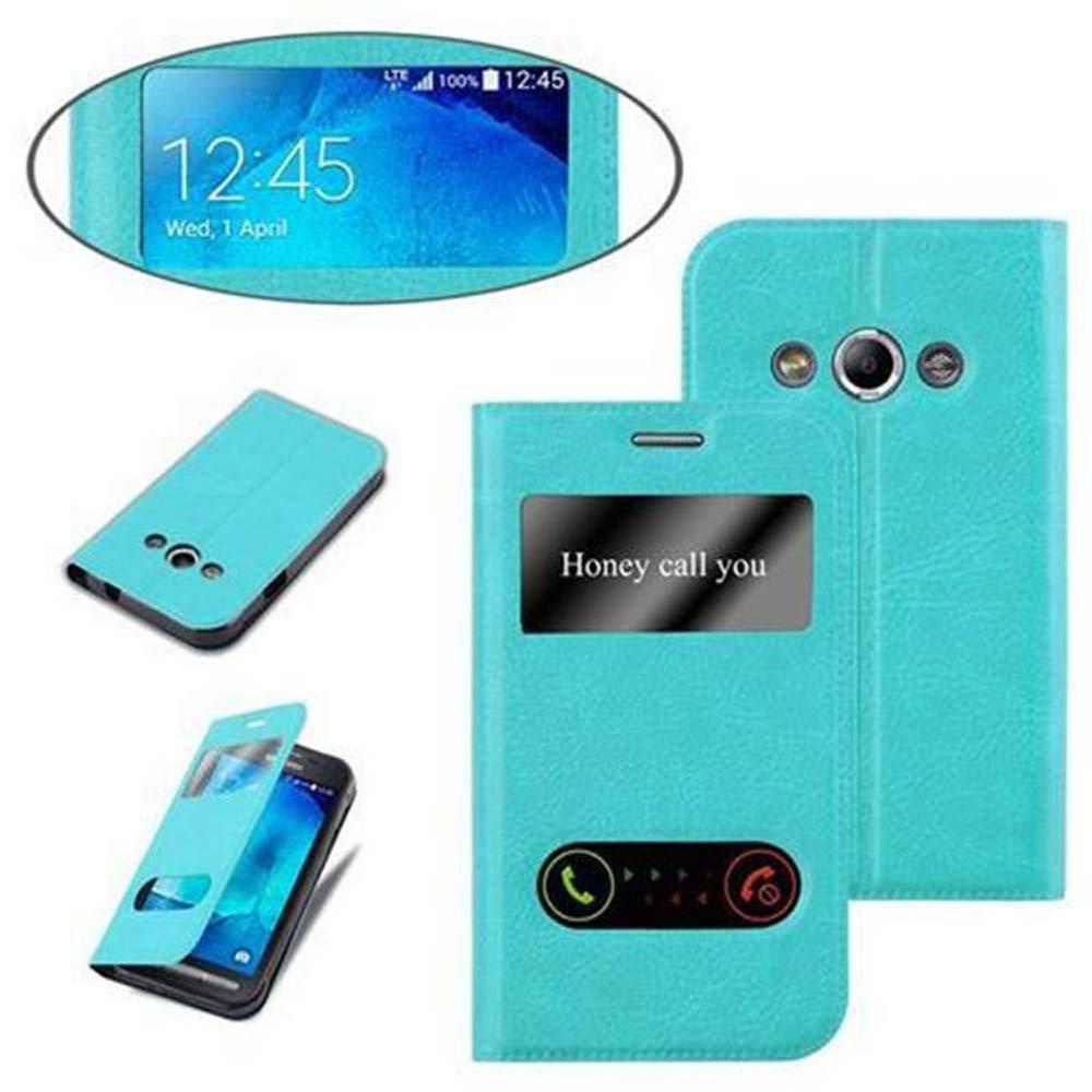 Cadorabo Hülle für Samsung Galaxy XCover 3 Magnetverschluss, 2 Sichtfenstern