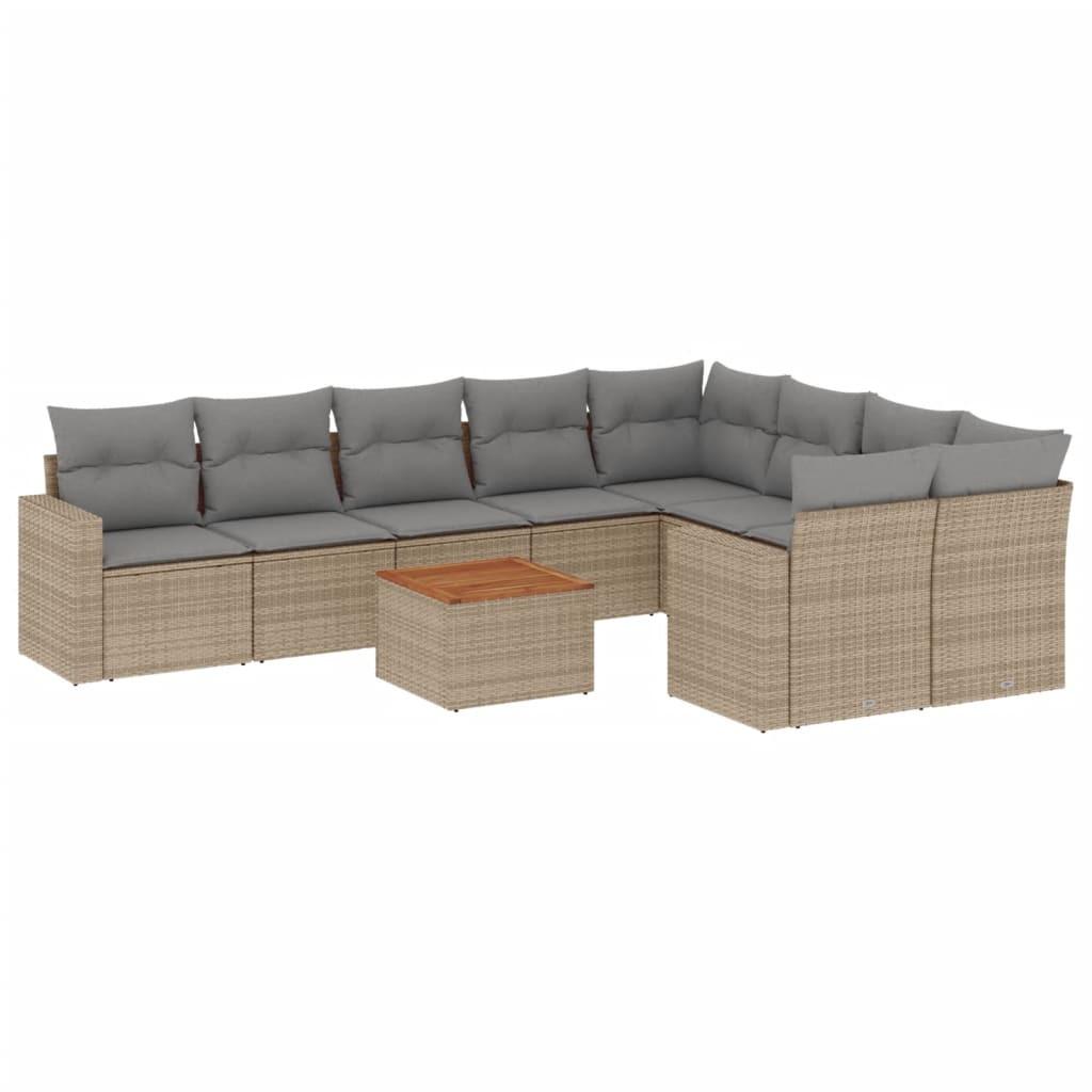 VidaXL Garten sofagarnitur poly-rattan