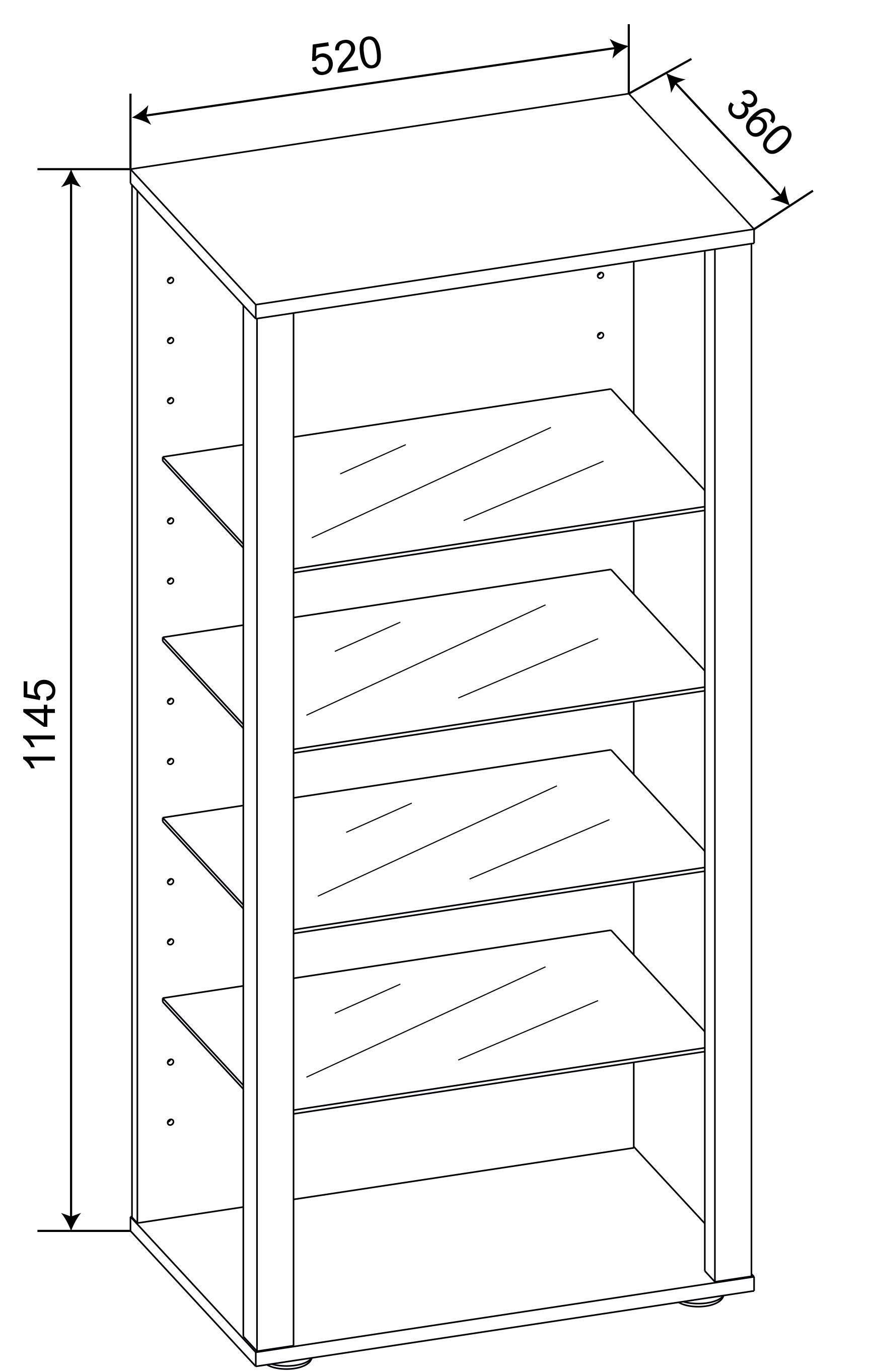 VCM Glasvitrine stehend | Vitrine Glas mit ESG-Sicherheitsglas | Maße ca. H. 115 x B. 52 x T. 35 cm | Standvitrine Glas | Modern und platzsparend | Glas
