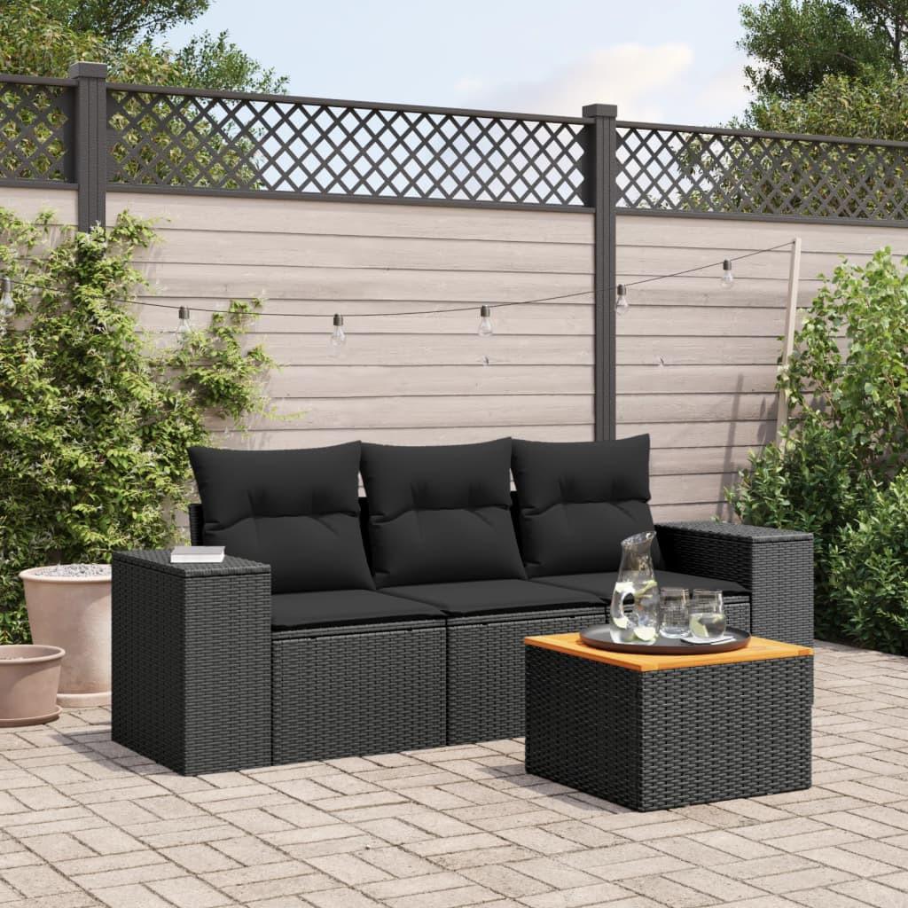 VidaXL Garten sofagarnitur poly-rattan