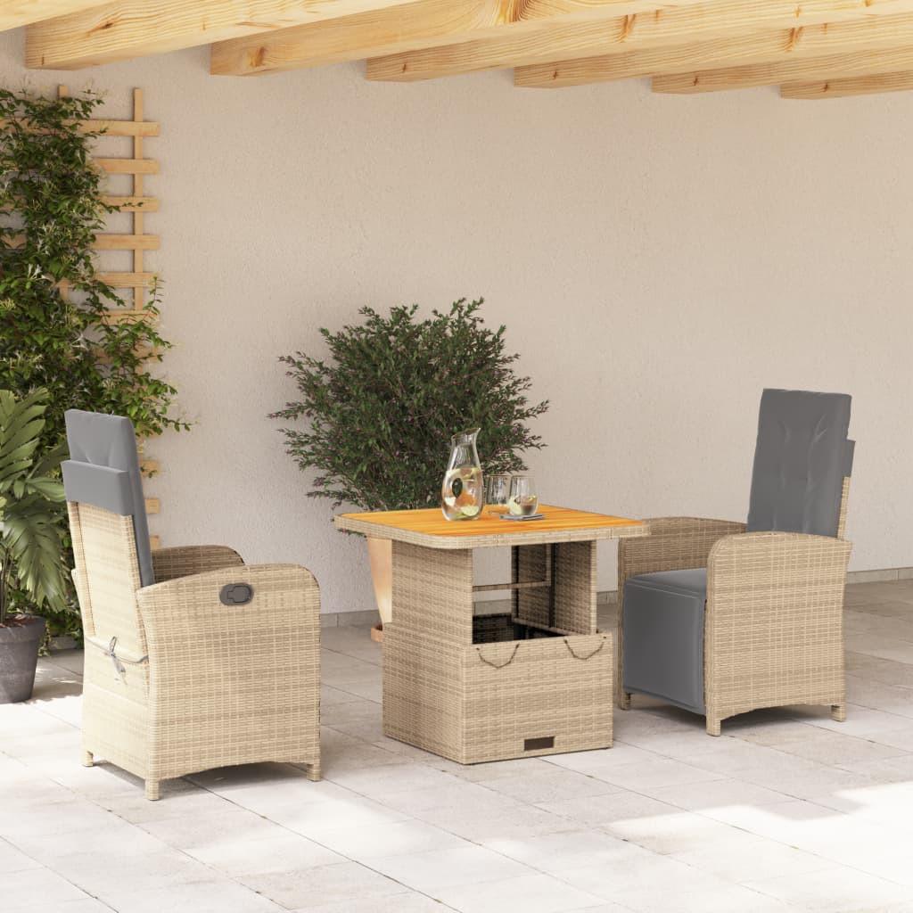 VidaXL Garten essgruppe poly-rattan