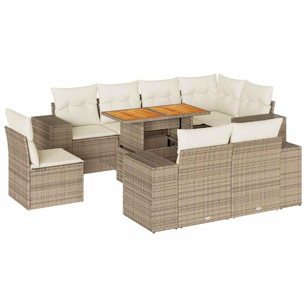VidaXL Garten sofagarnitur poly-rattan