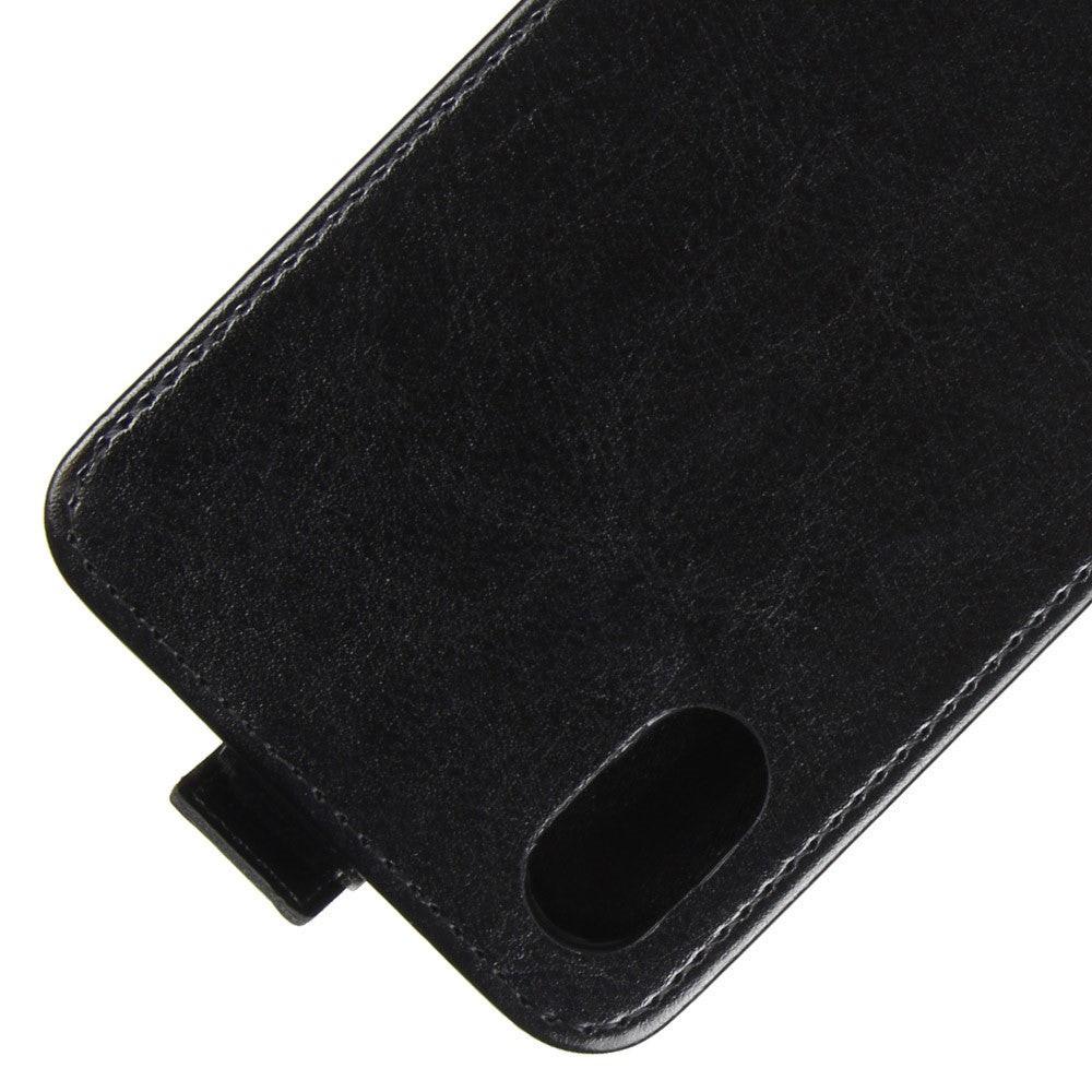 Cover-Discount iPhone Xs / X - Leder Flip Case Mit Fotofach Vertikal