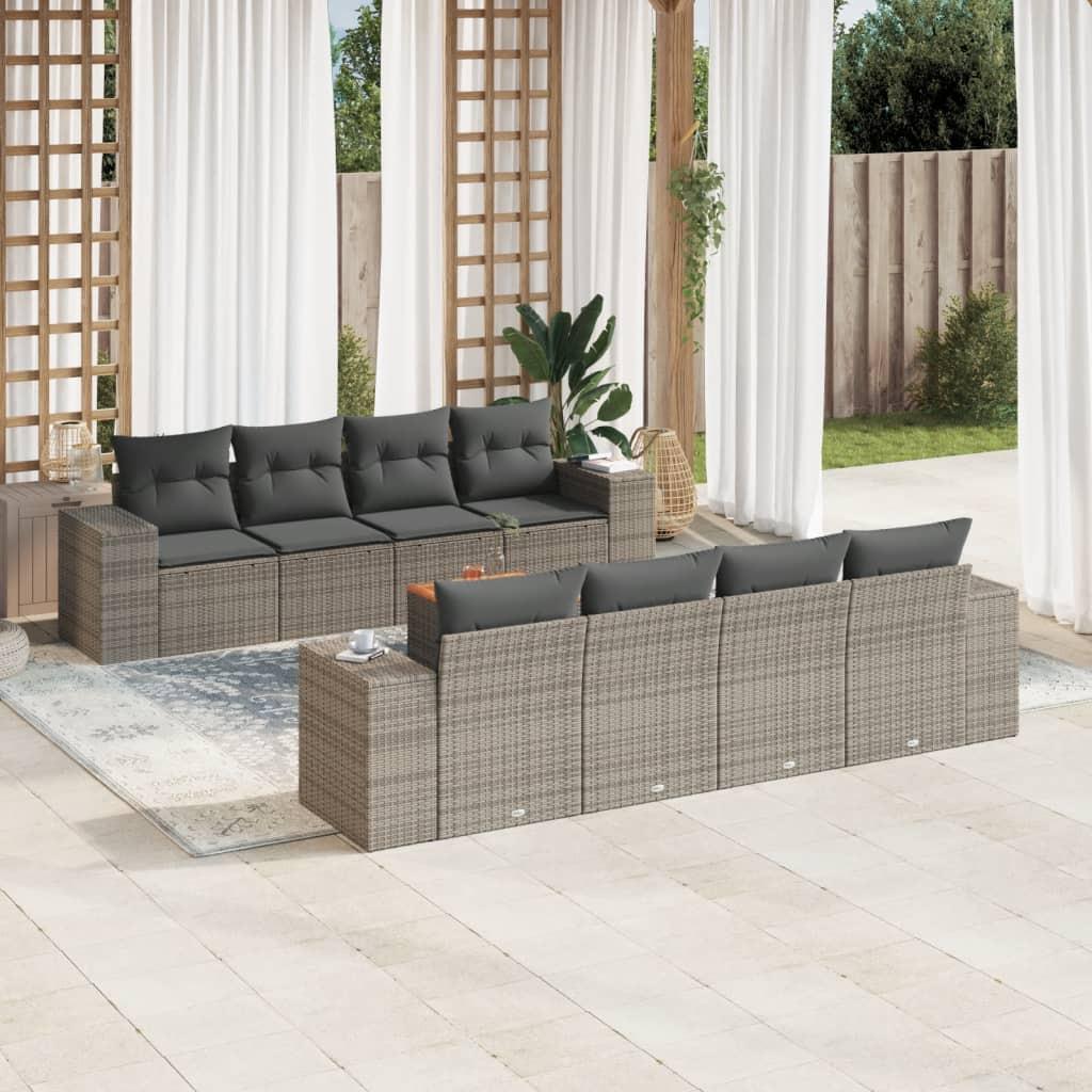 VidaXL Garten sofagarnitur poly-rattan