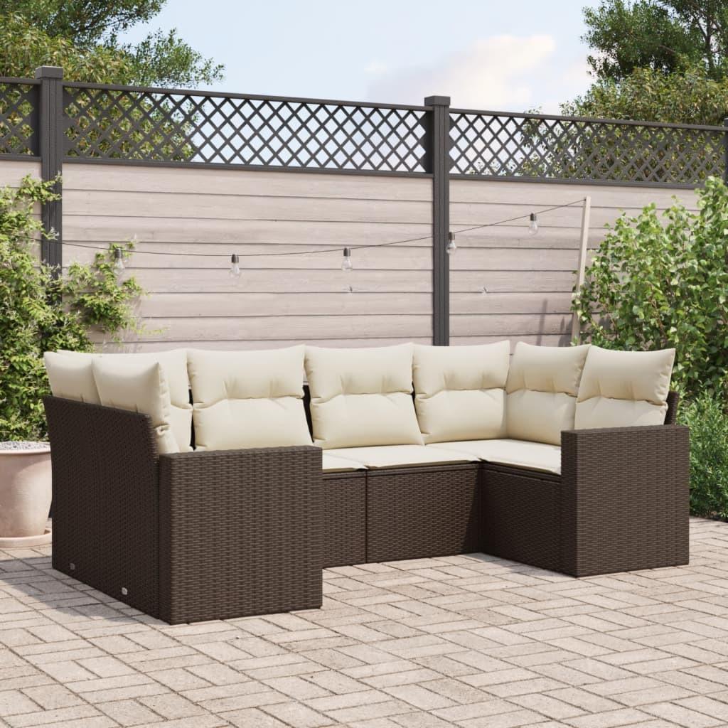 VidaXL Garten sofagarnitur poly-rattan