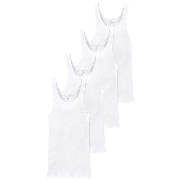 Schiesser 4er Pack Cotton Essentials Doppelripp - Unterhemd