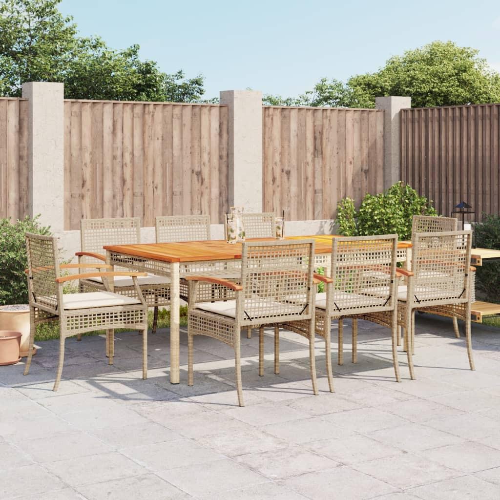 VidaXL Garten essgruppe poly-rattan
