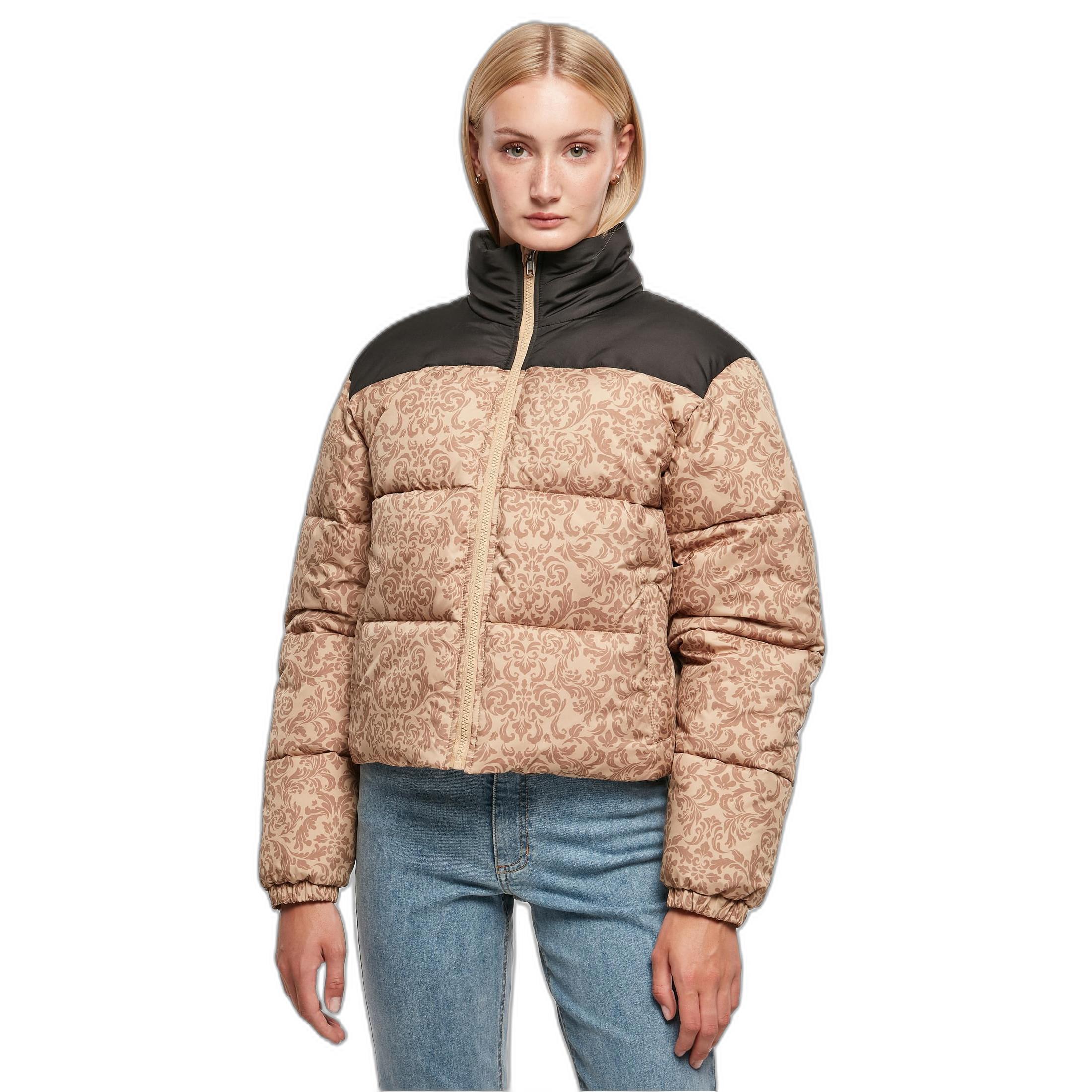 URBAN CLASSICS retro-daunenjacke damen aop retro