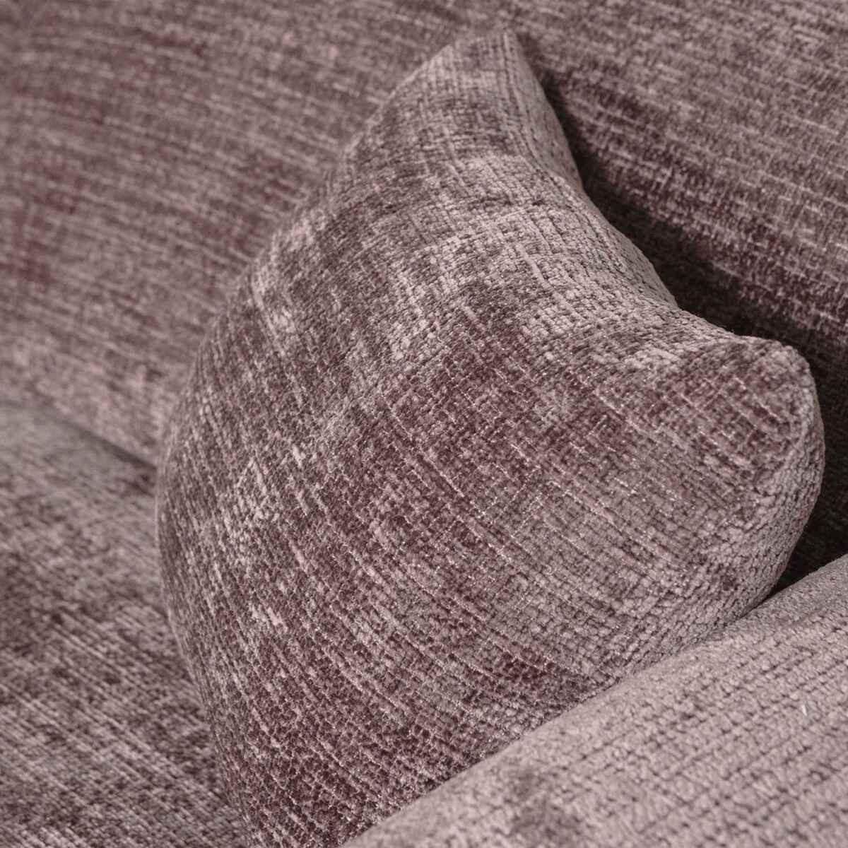 mutoni Ecksofa Cloud links gewebte Chenille tauperosa 280x165