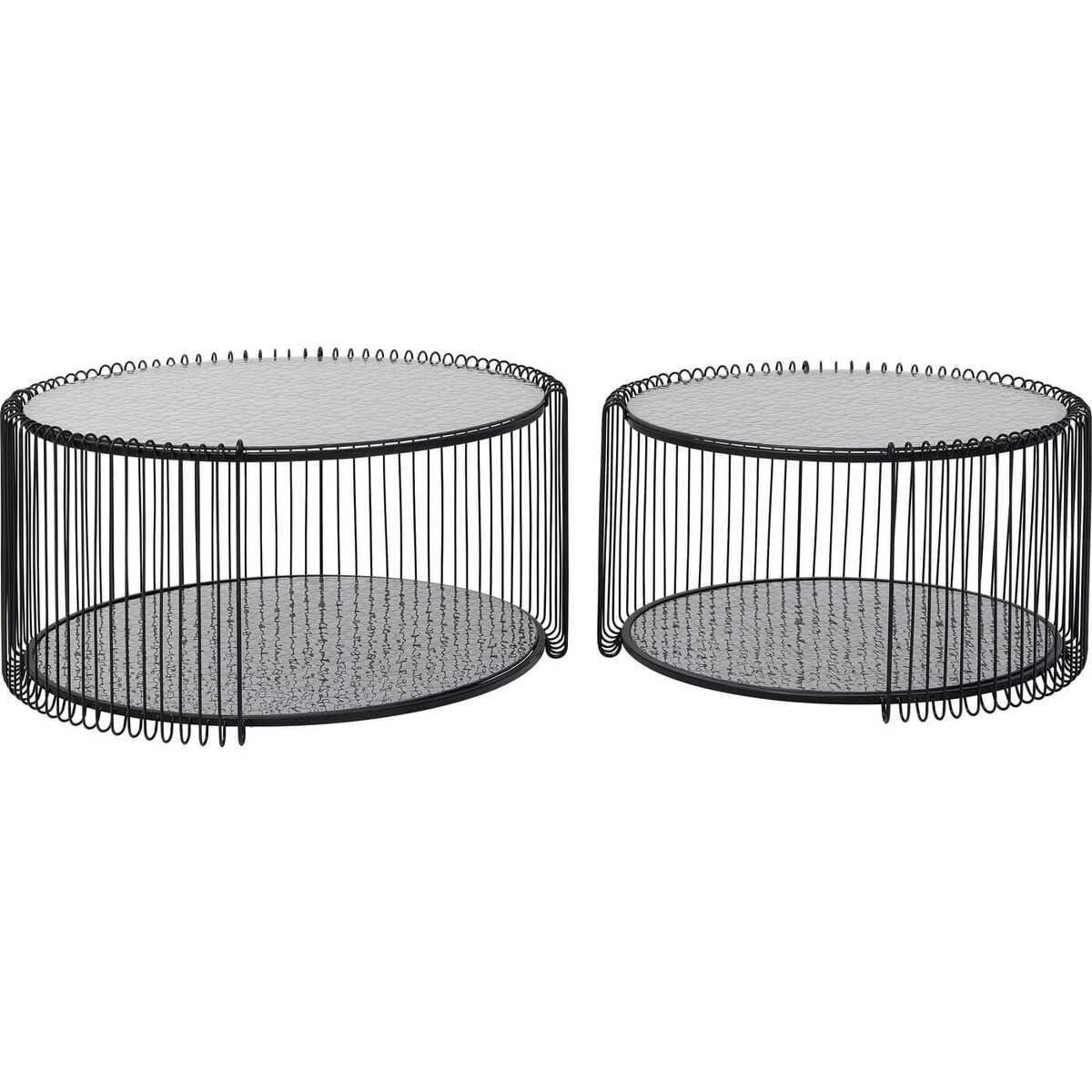 KARE Design Couchtisch Wire Double Bubble (2er-Set)