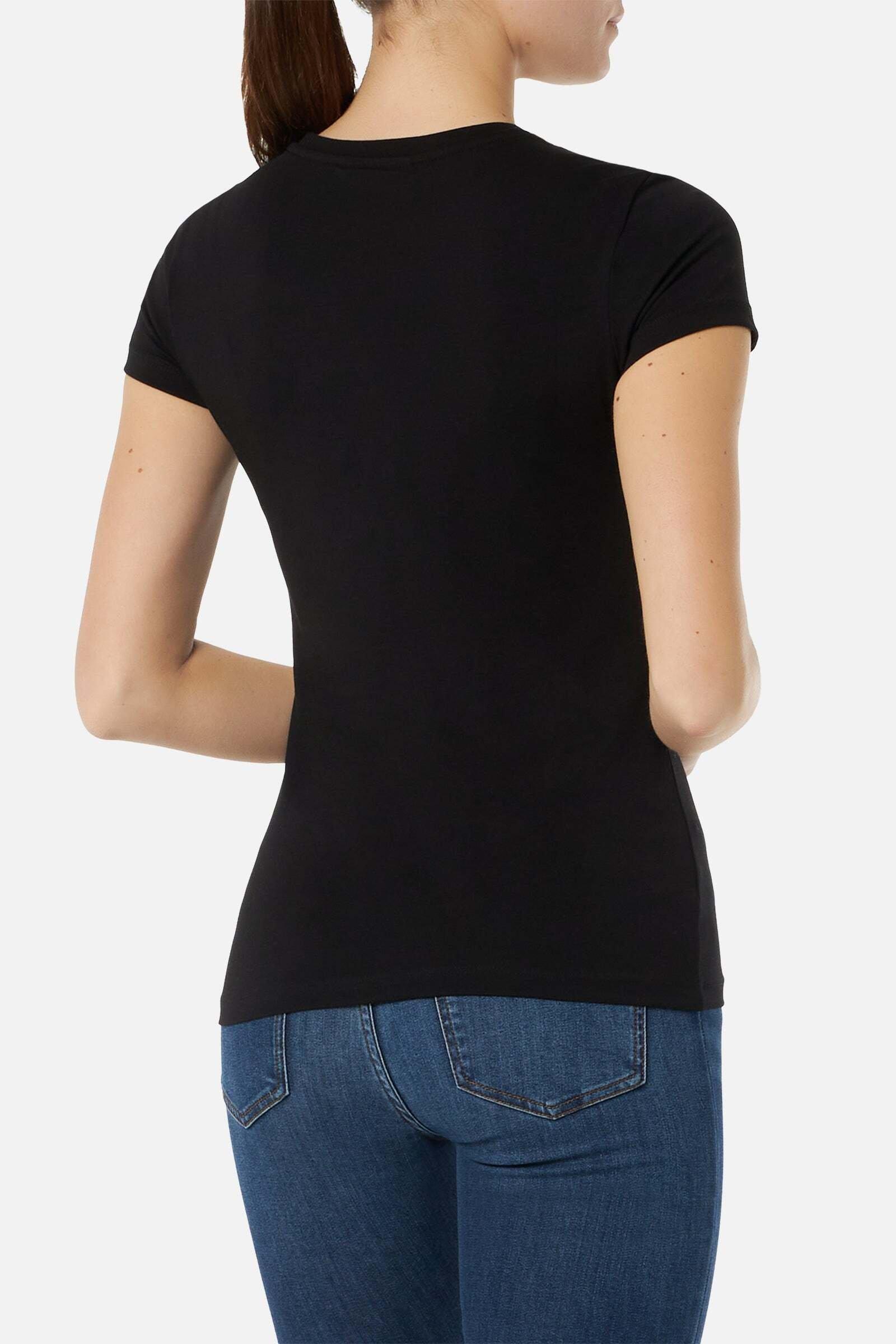 BOXEUR DES RUES Basic T-Shirt mit Frontlogo