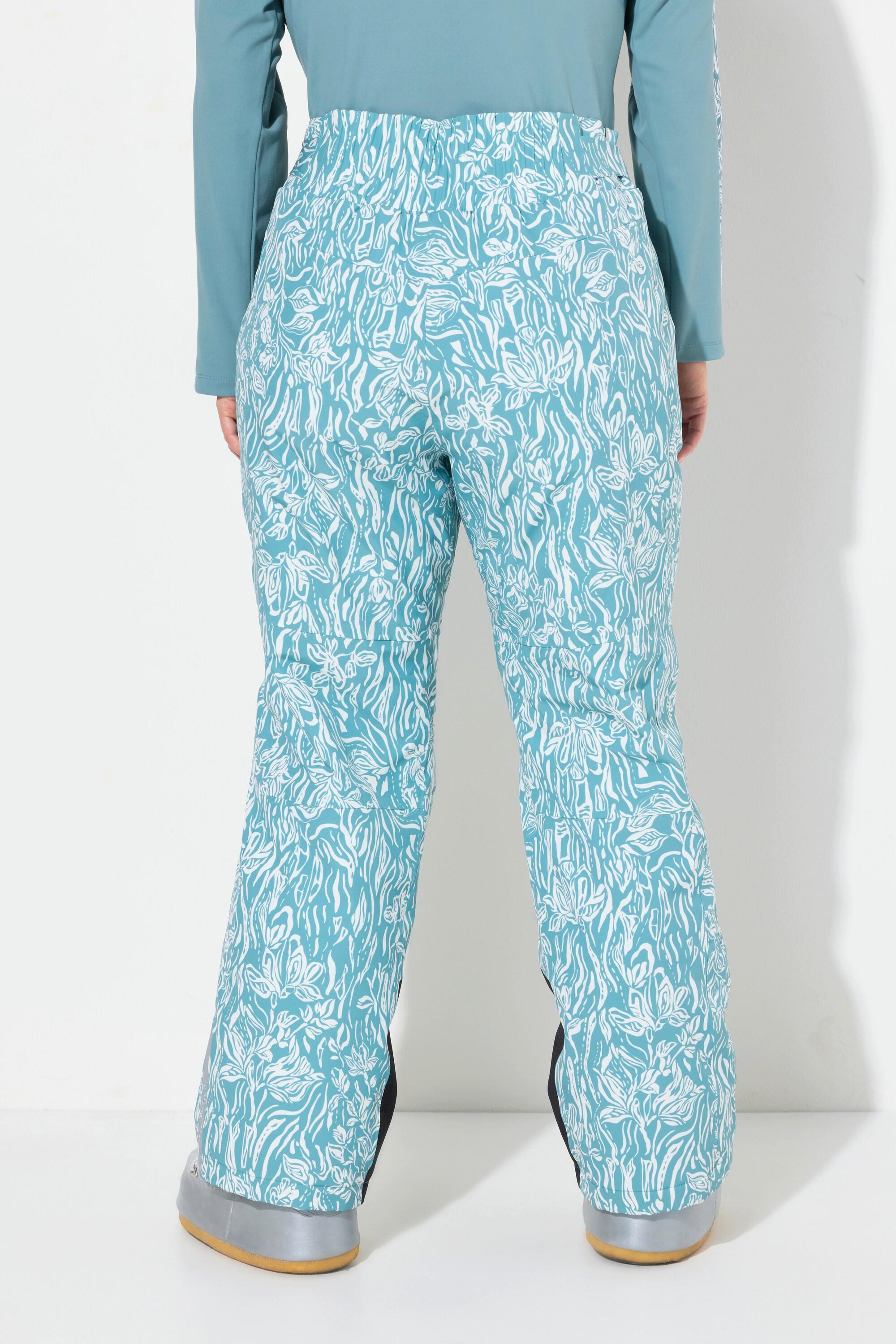 Ulla Popken Skihose, wasserdicht, Klettriegel, Formknie, recycelt