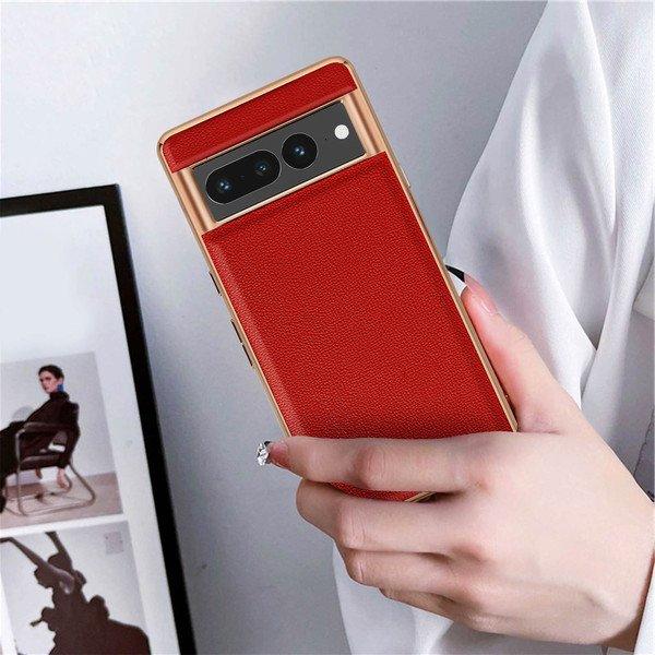 Avizar Google Pixel 7 Pro Lederhülle Rot