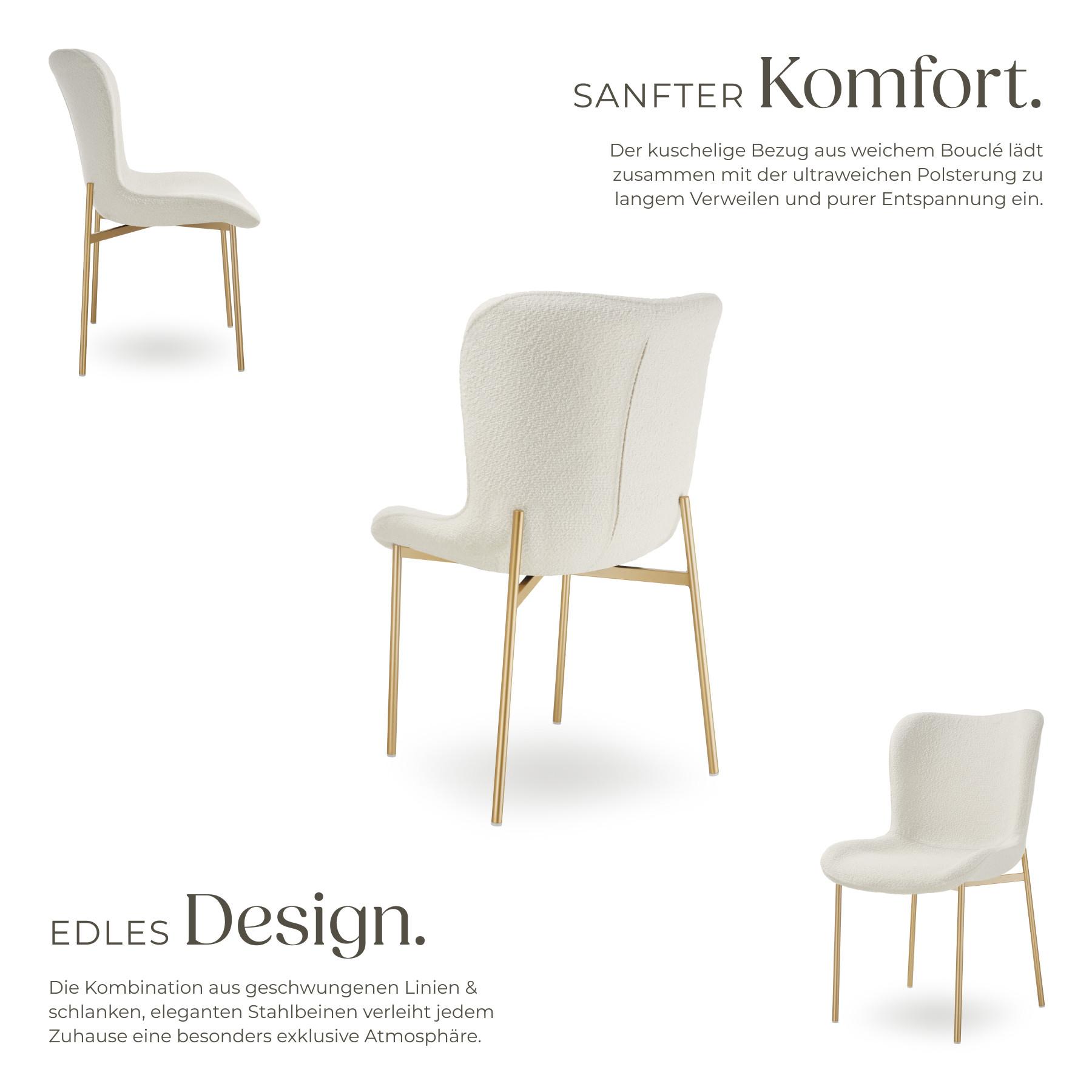 Tectake Polsterstuhl Tessa