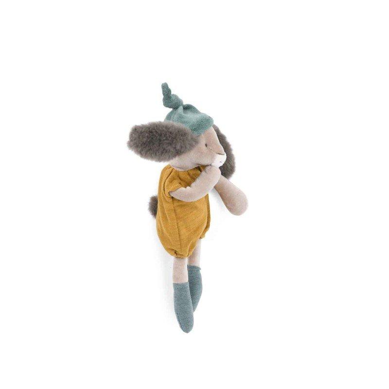 Moulin Roty Kleines Plüschtier Kaninchen ocker Trois Petits Lapins