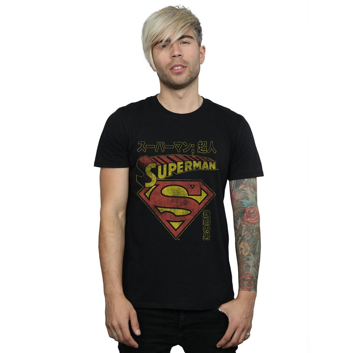 DC COMICS Superman Japanisches Logo T-Shirt