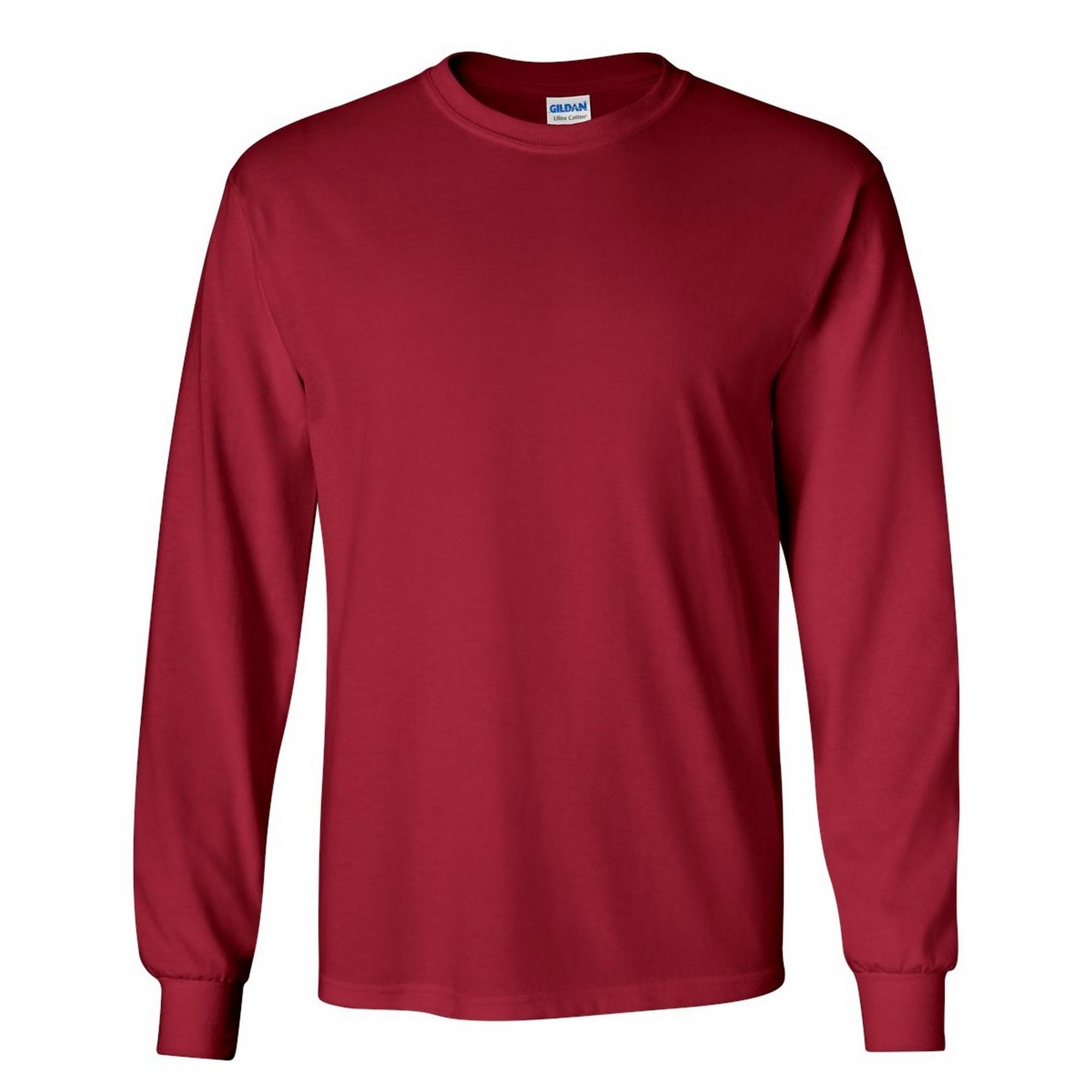 Gildan Plain Rundhals Ultra Baumwolle Langarm T-Shirt