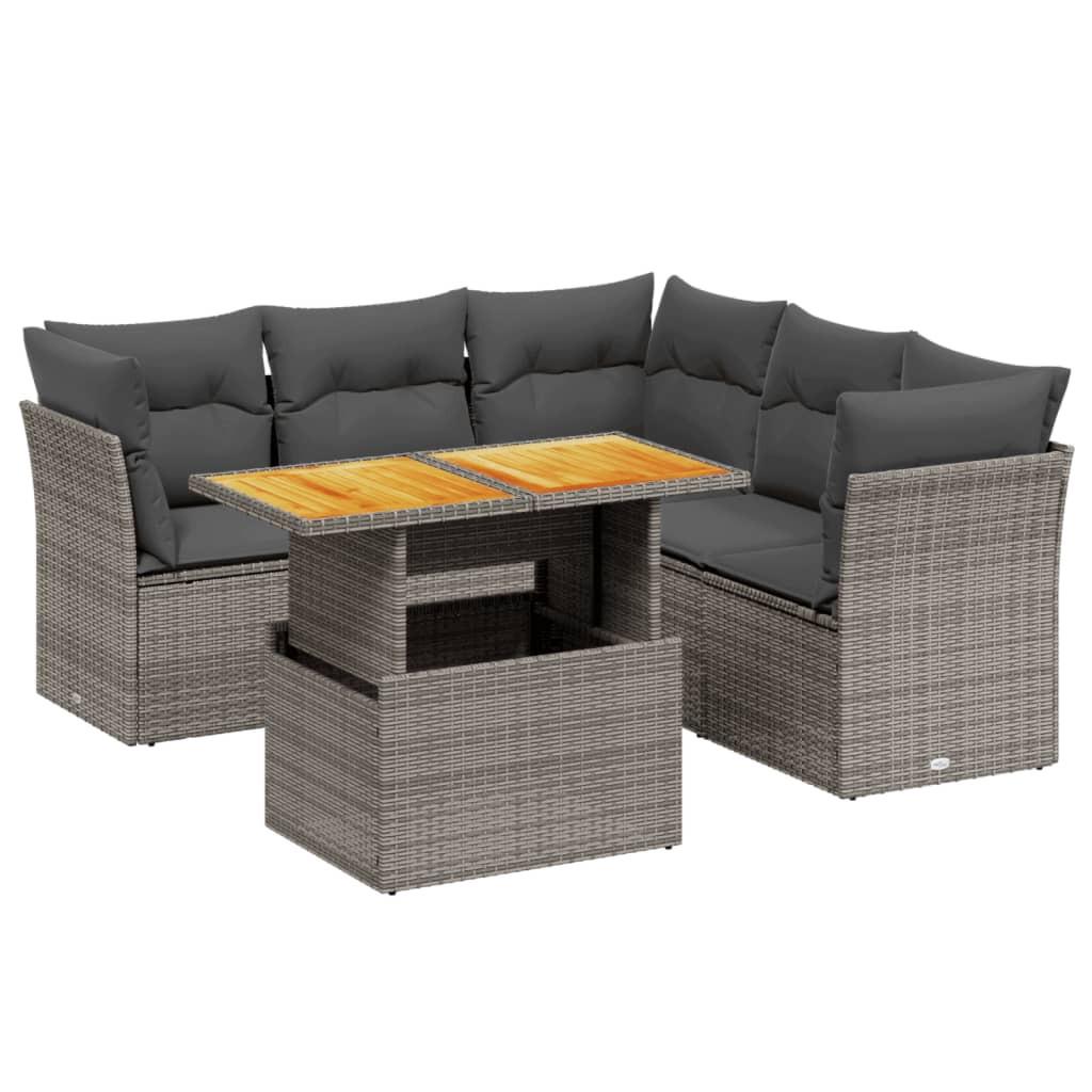 VidaXL Garten sofagarnitur poly-rattan
