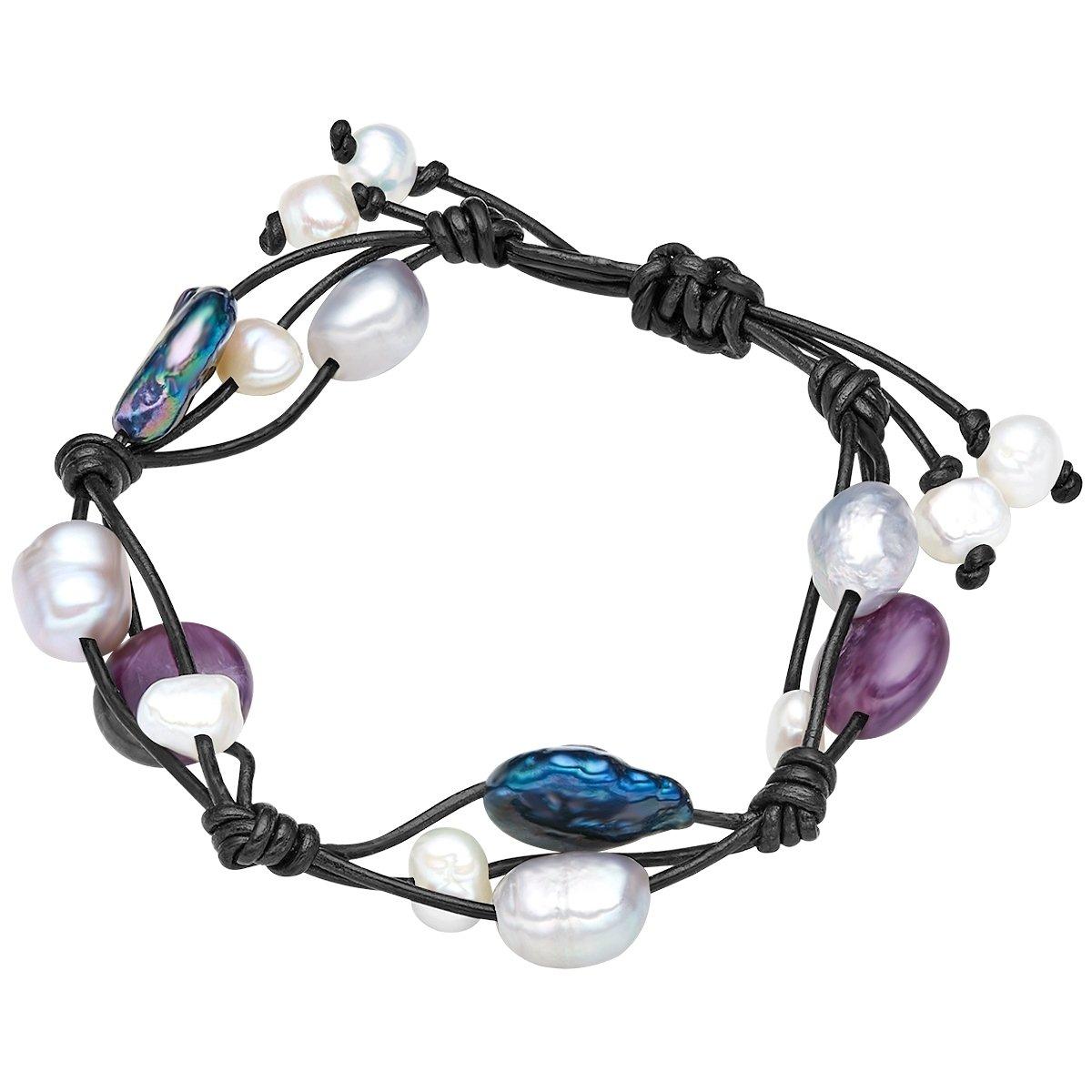 Valero Pearls Leder-Armband