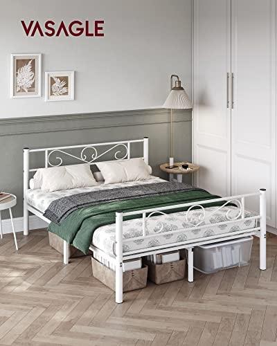 Pricenet Eleganter industrieller Doppelbettrahmen, Stahl, 225 kg