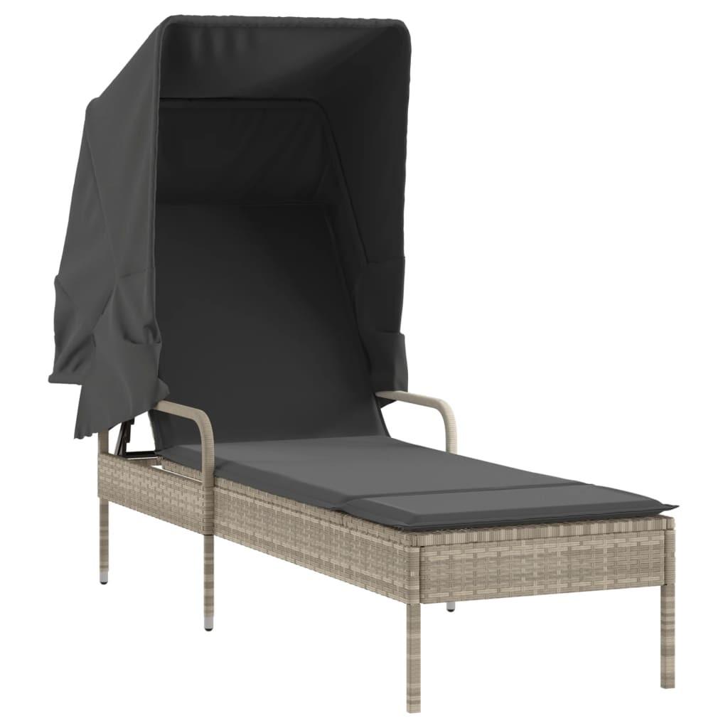 VidaXL Sonnenliege poly-rattan