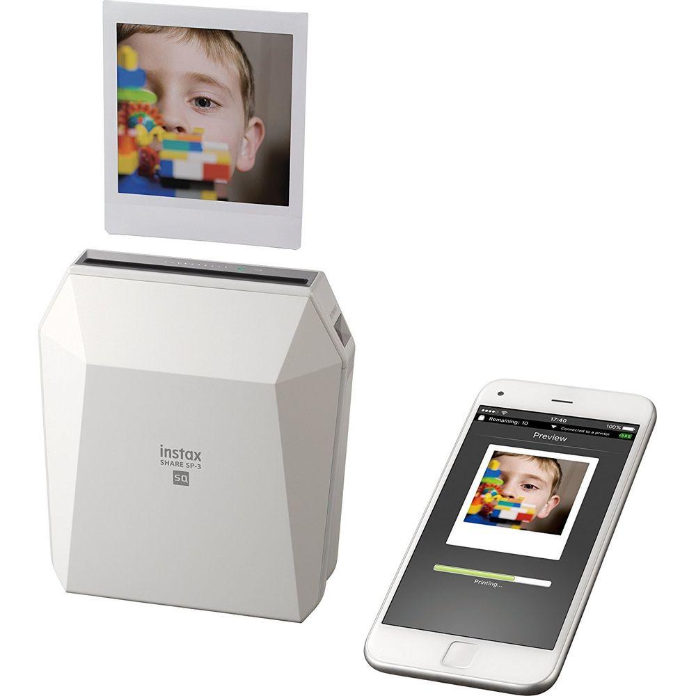 FUJIFILM FOTODRUCKER INSTAX SHARE SP-3 WEISS SILBER