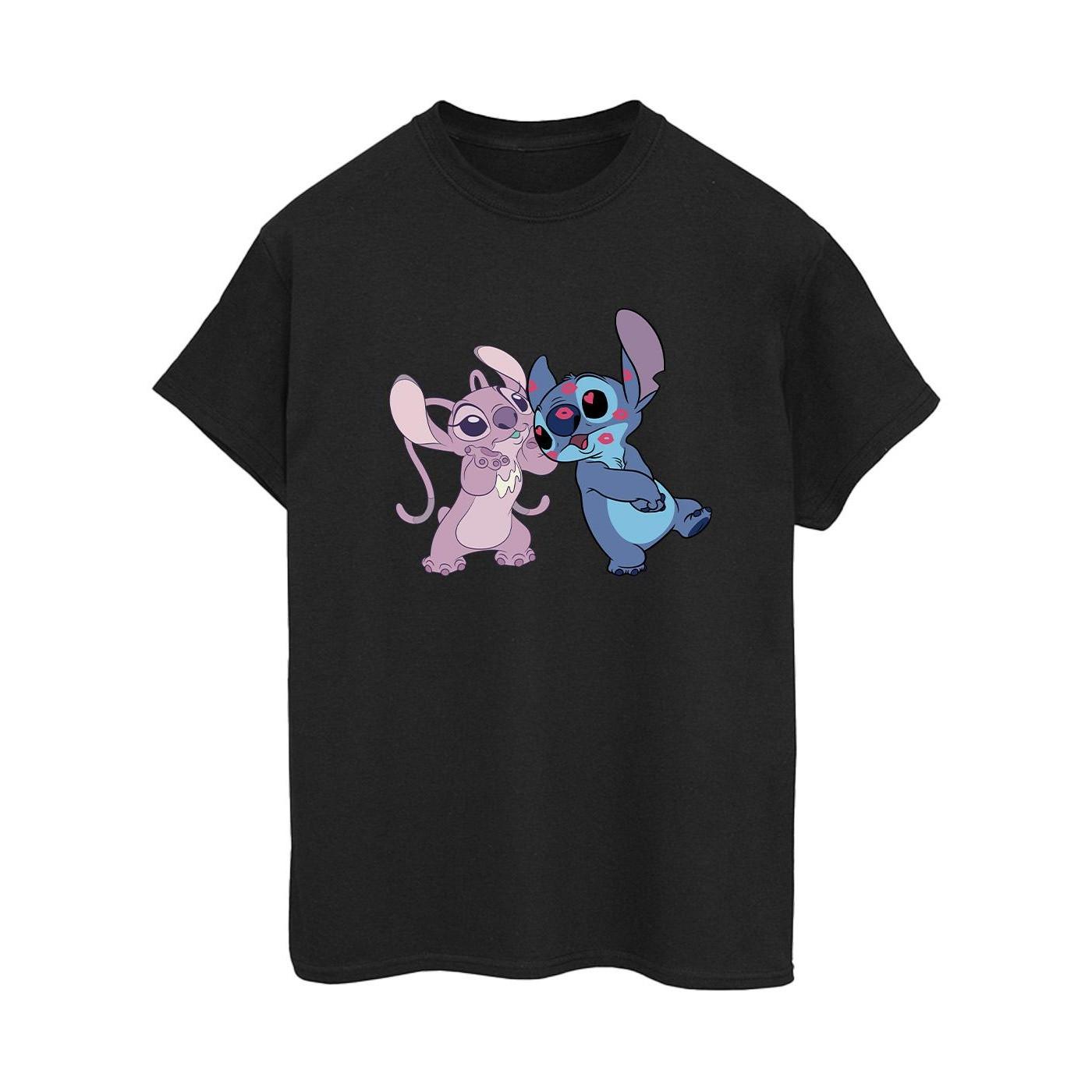 Disney Stitch und Angel Grafik T-Shirt