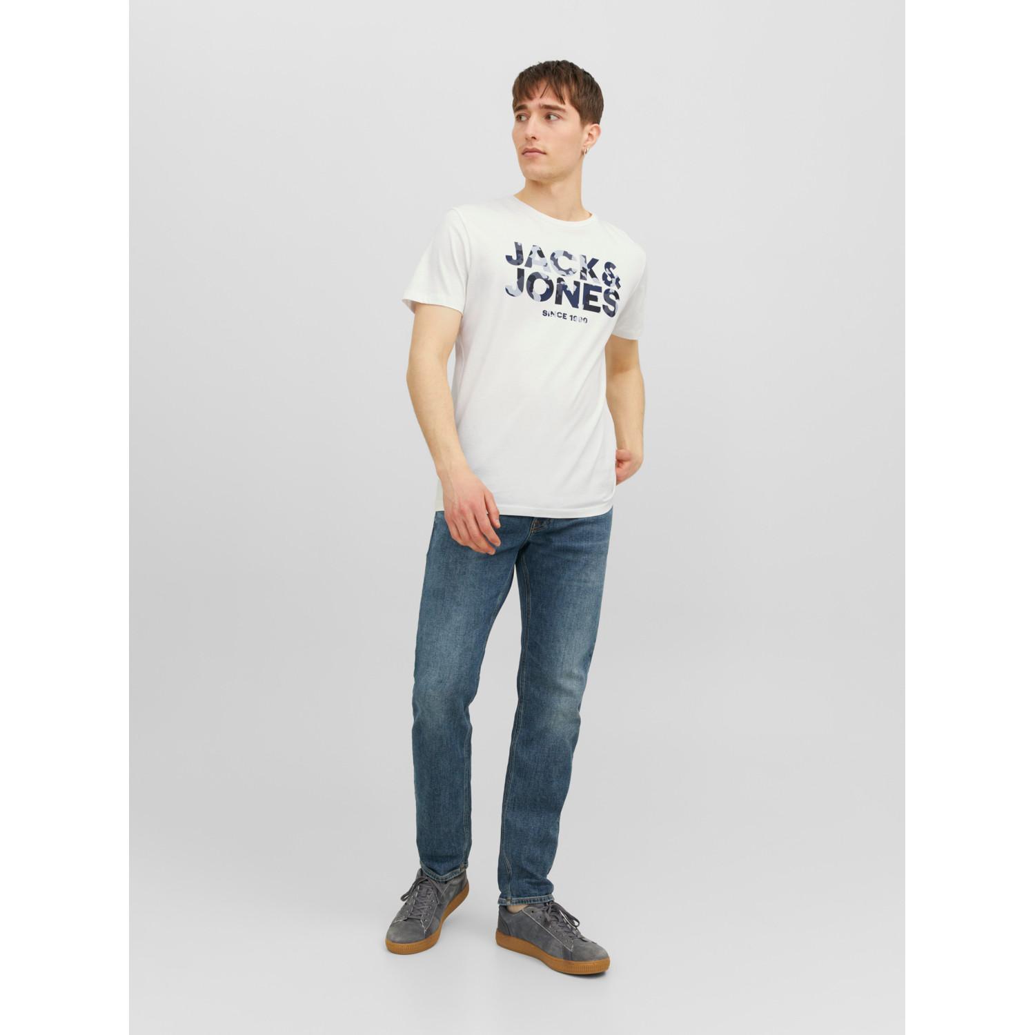 JACK & JONES Rundhals T-Shirt mit Logo-Print