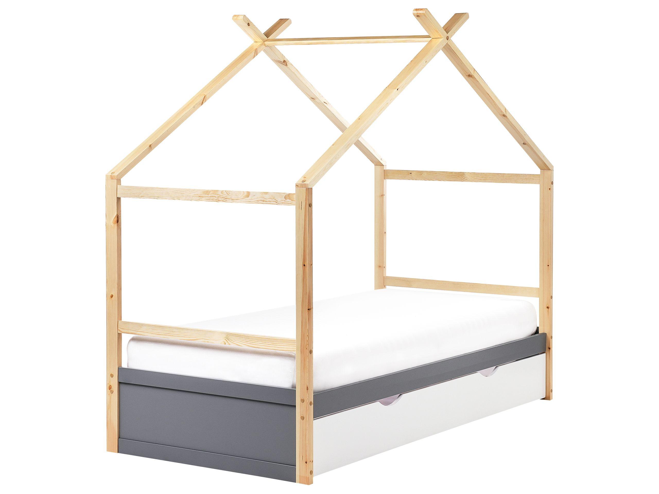 Beliani Kinderbett aus Kiefernholz Modern ORGEVAL