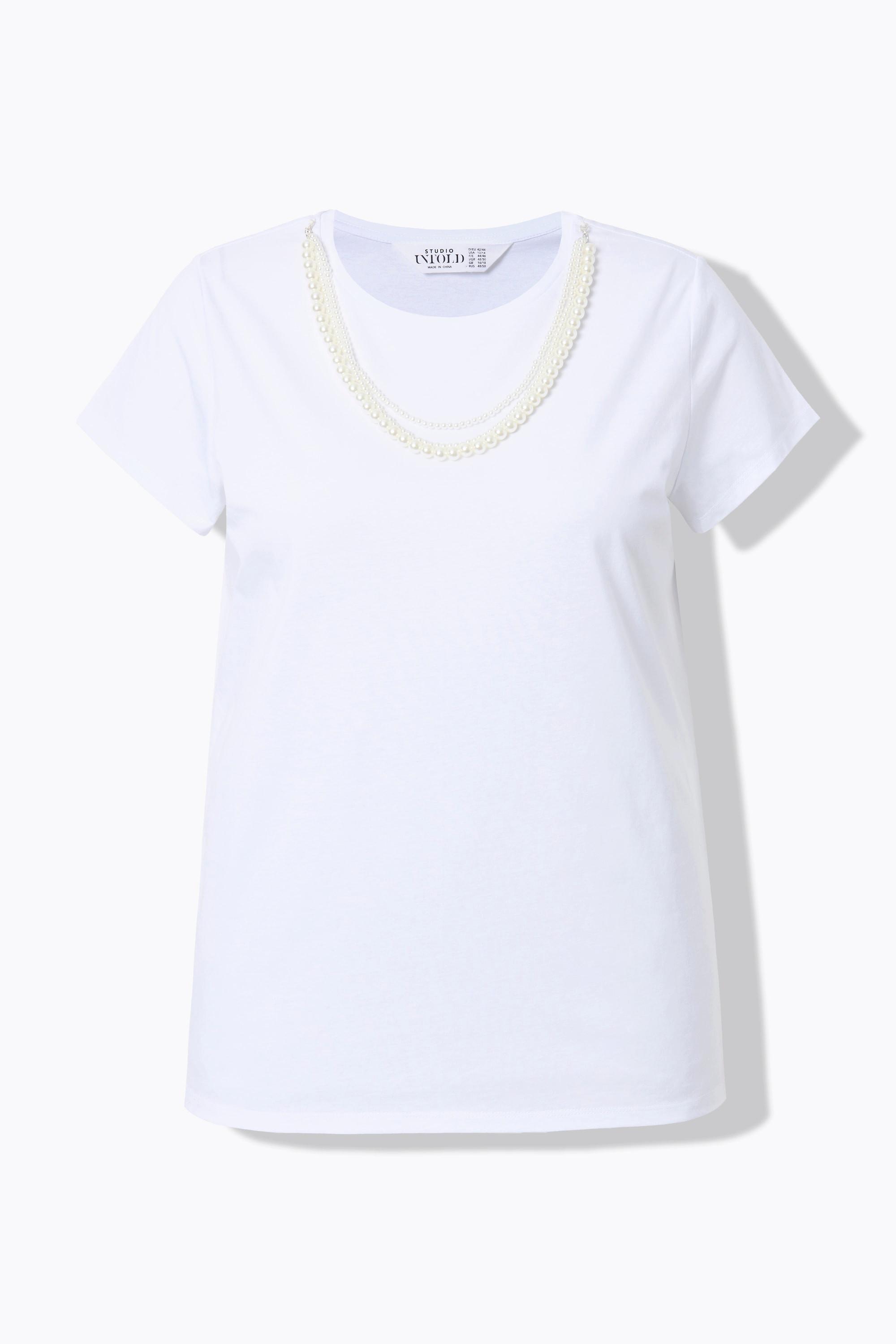 Studio Untold T-Shirt Classic Shape mit abnehmbarer Zierkette