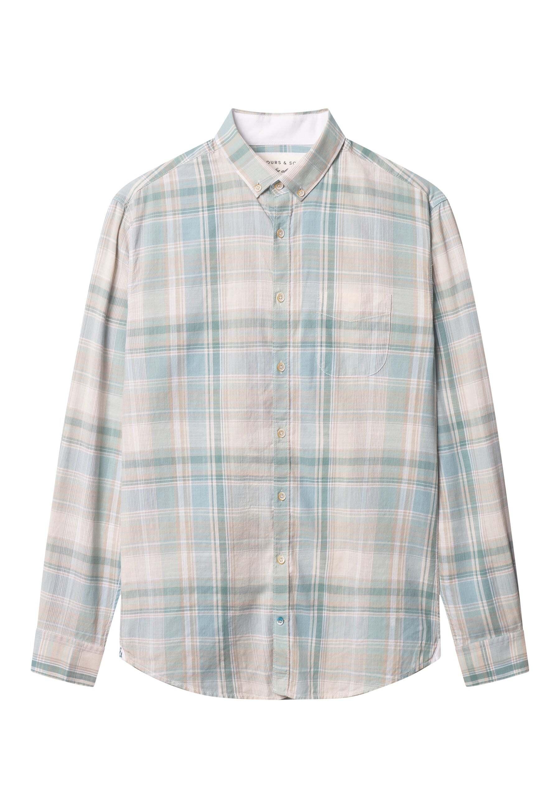 Colours & Sons Langarmhemd Kariert