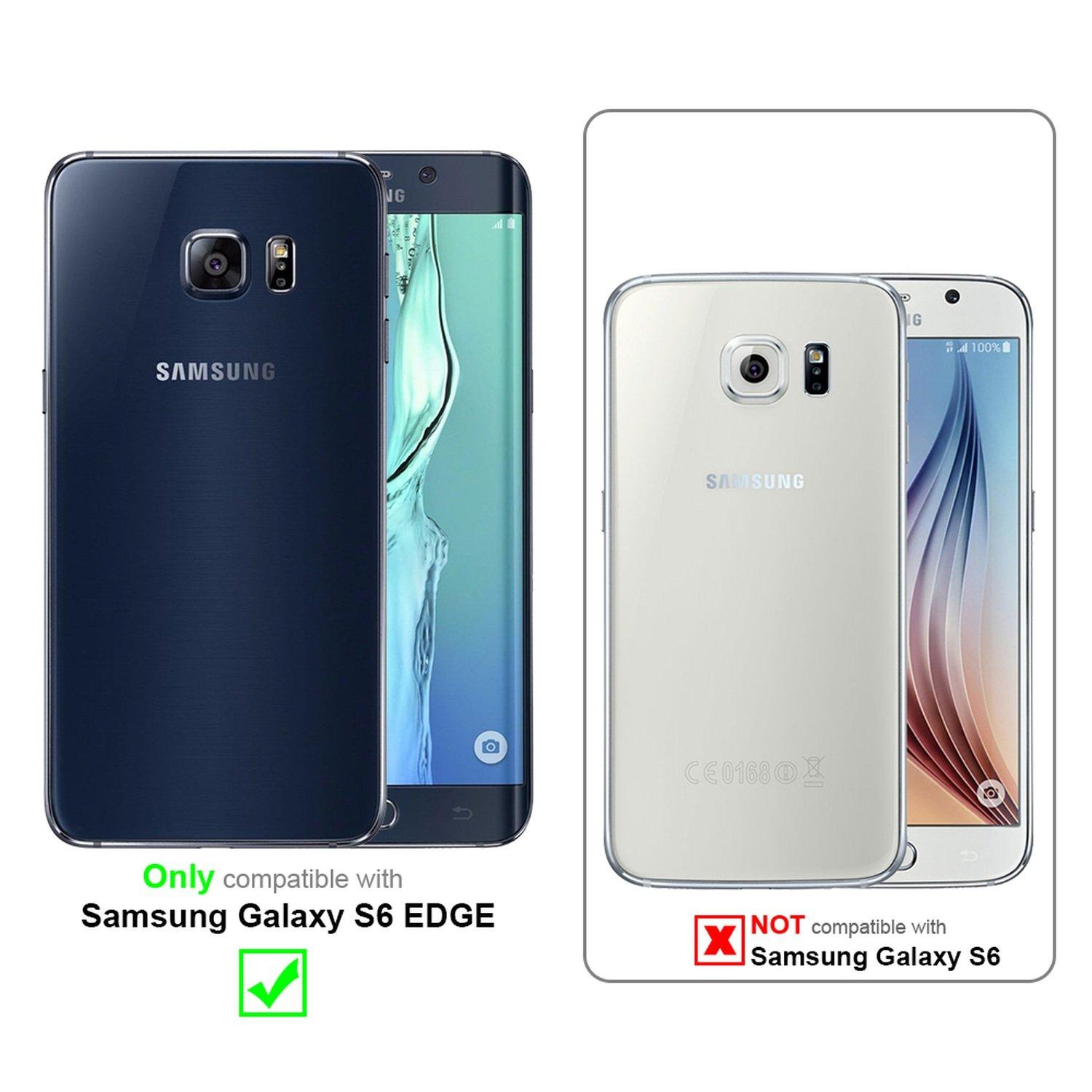 Cadorabo Hülle für Samsung Galaxy S6 EDGE TPU Silikon Candy